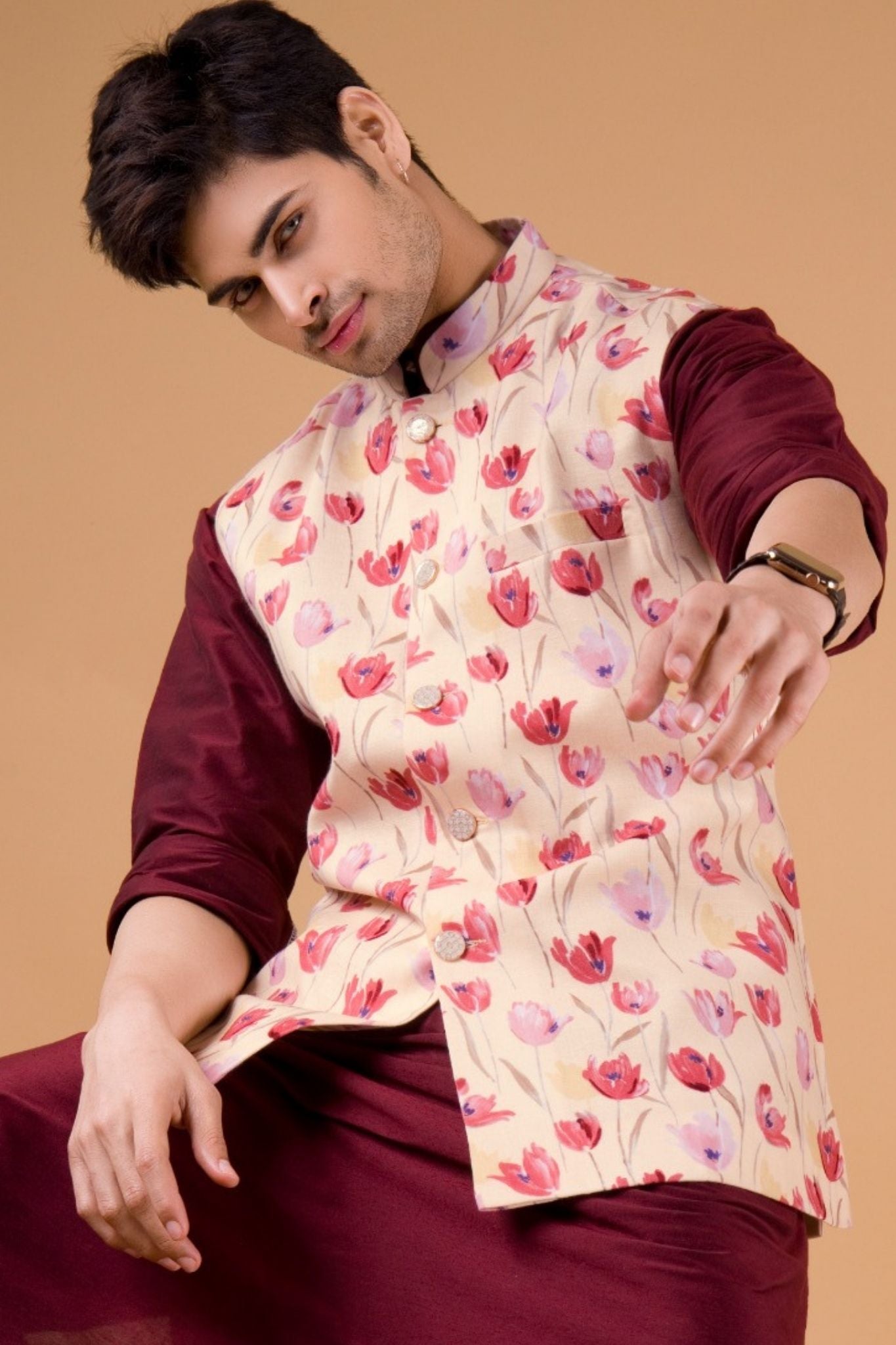 Mellow Yellow Tropical Paradise Linen Cotton Jacket