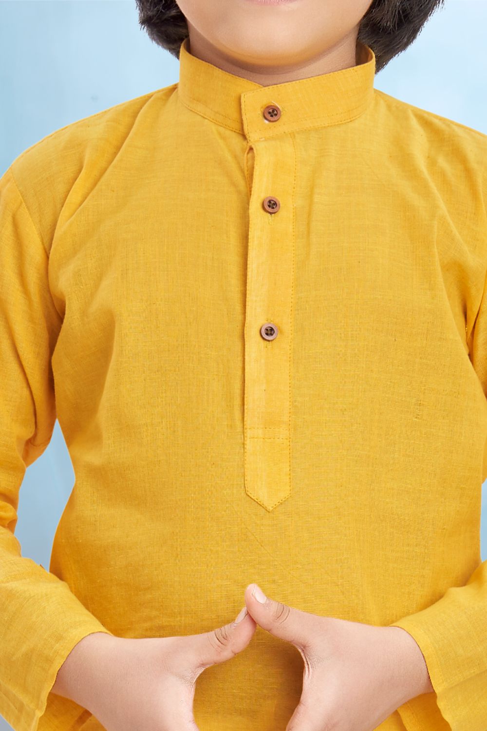 Shine Of Yellow Cotton Kurta Pitambari Dhoti Suit