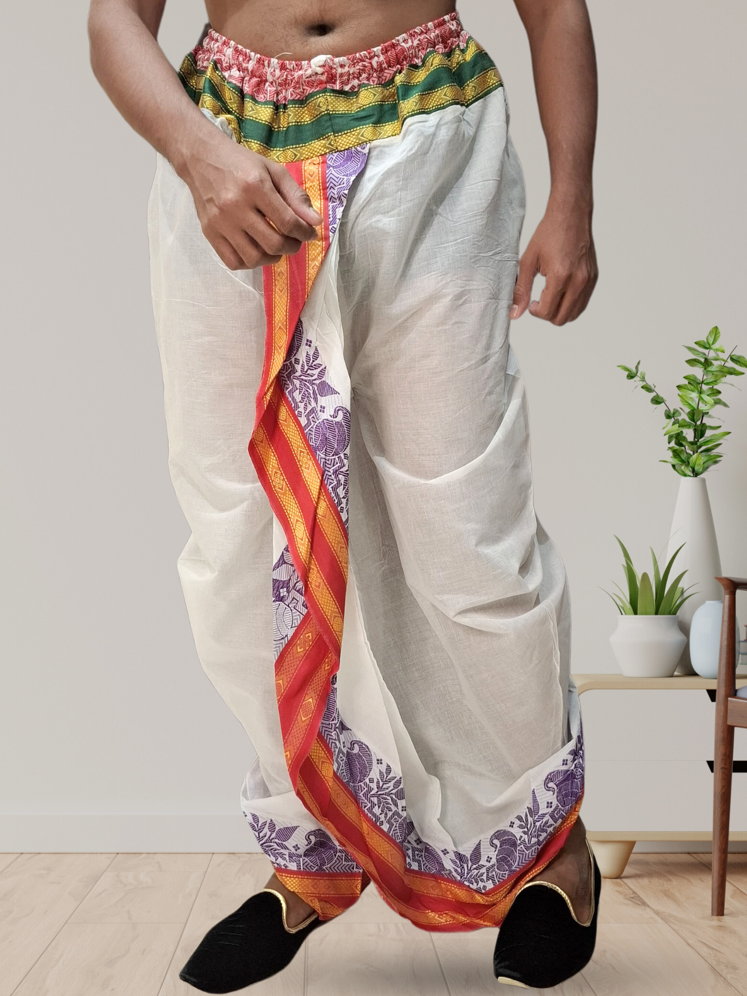 Kanchipuram Ready To Wear Cotton Dhoti