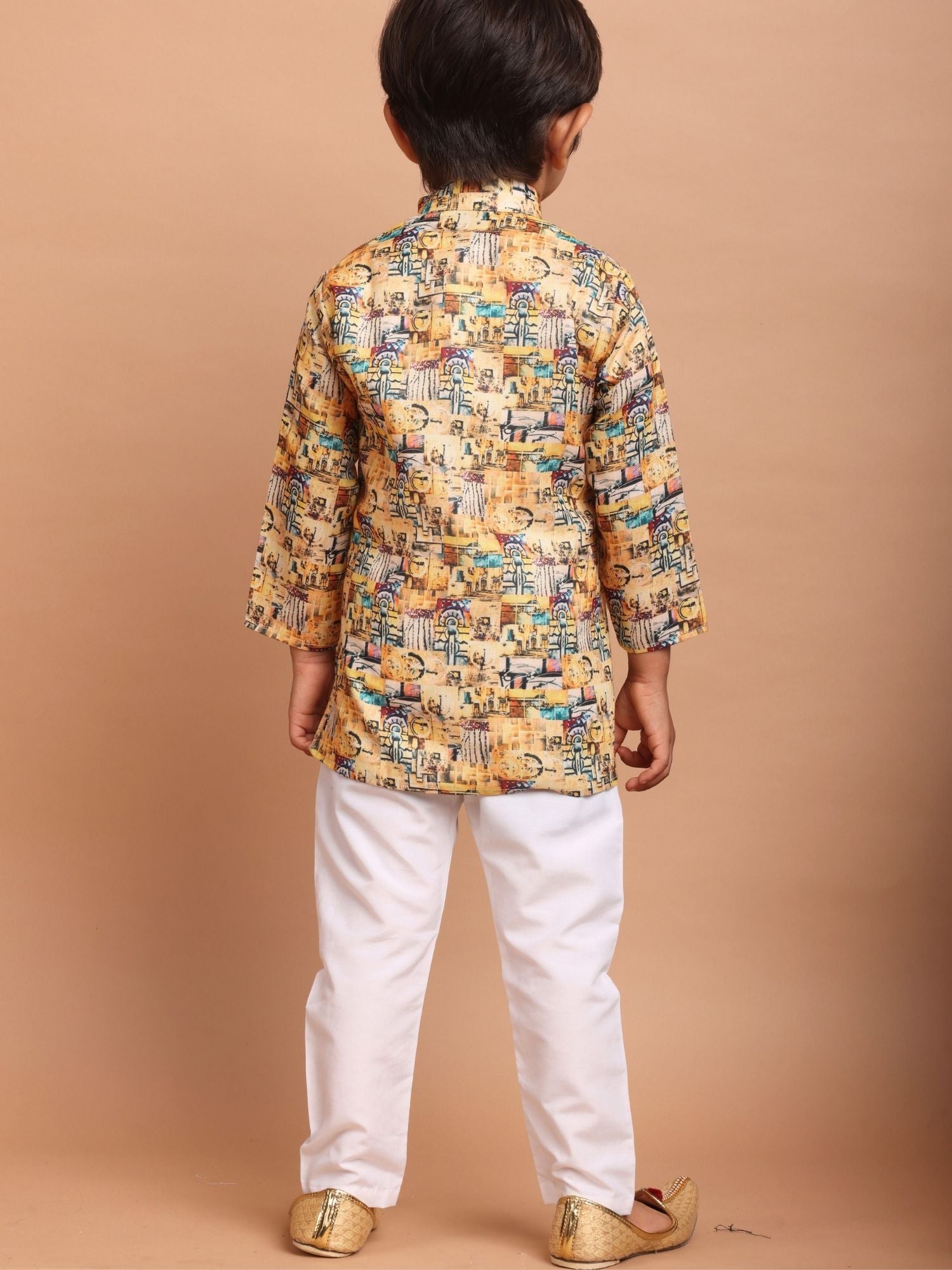 Shine Of Yellow Cotton Printed Kurta Top