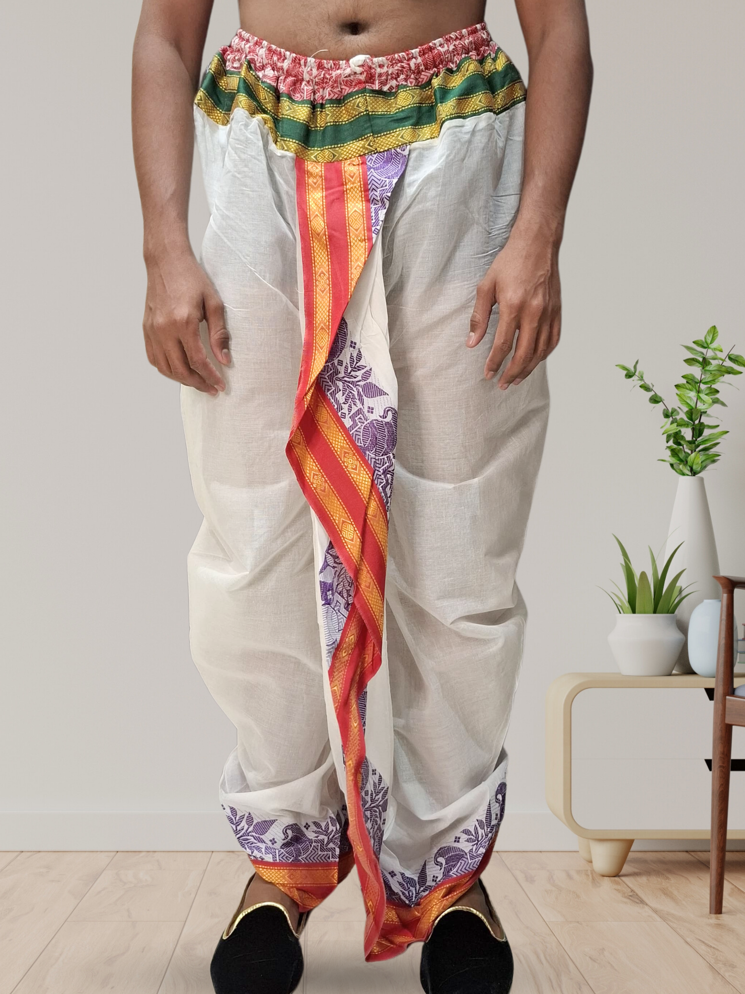 Kanchipuram Ready To Wear Cotton Dhoti