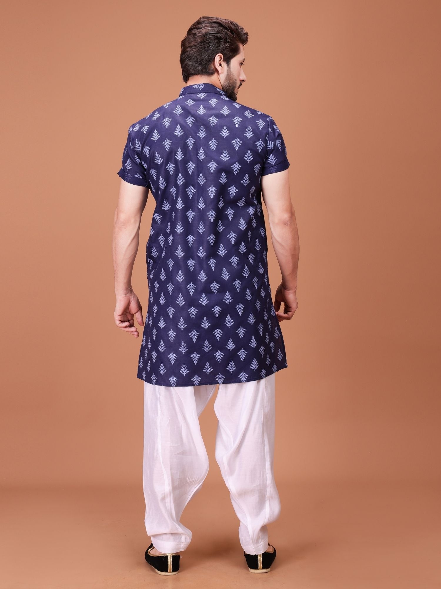 Shiwam Ethnix Printed Half Sleeves Cotton Kurta Salwar