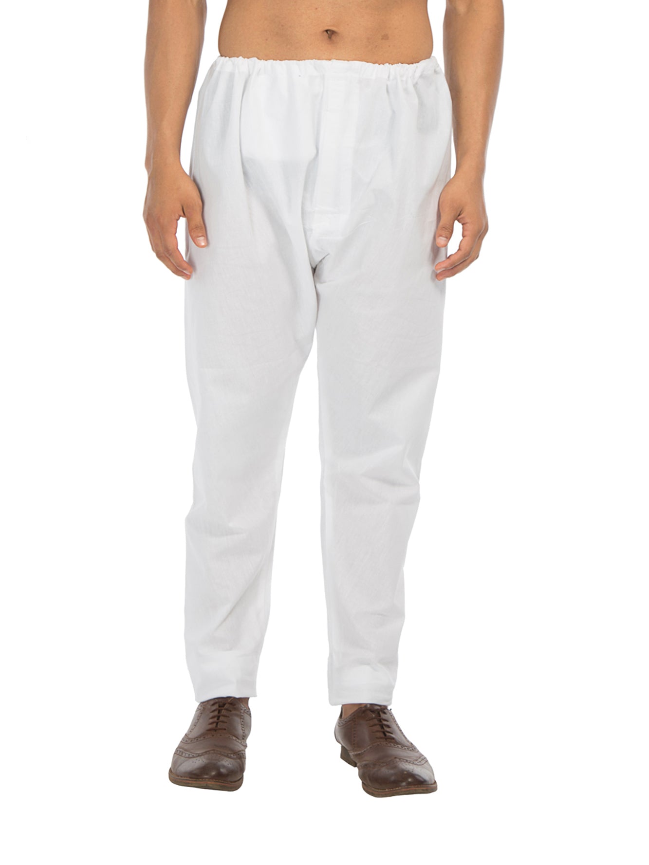 Cotton Men's White Chudidar