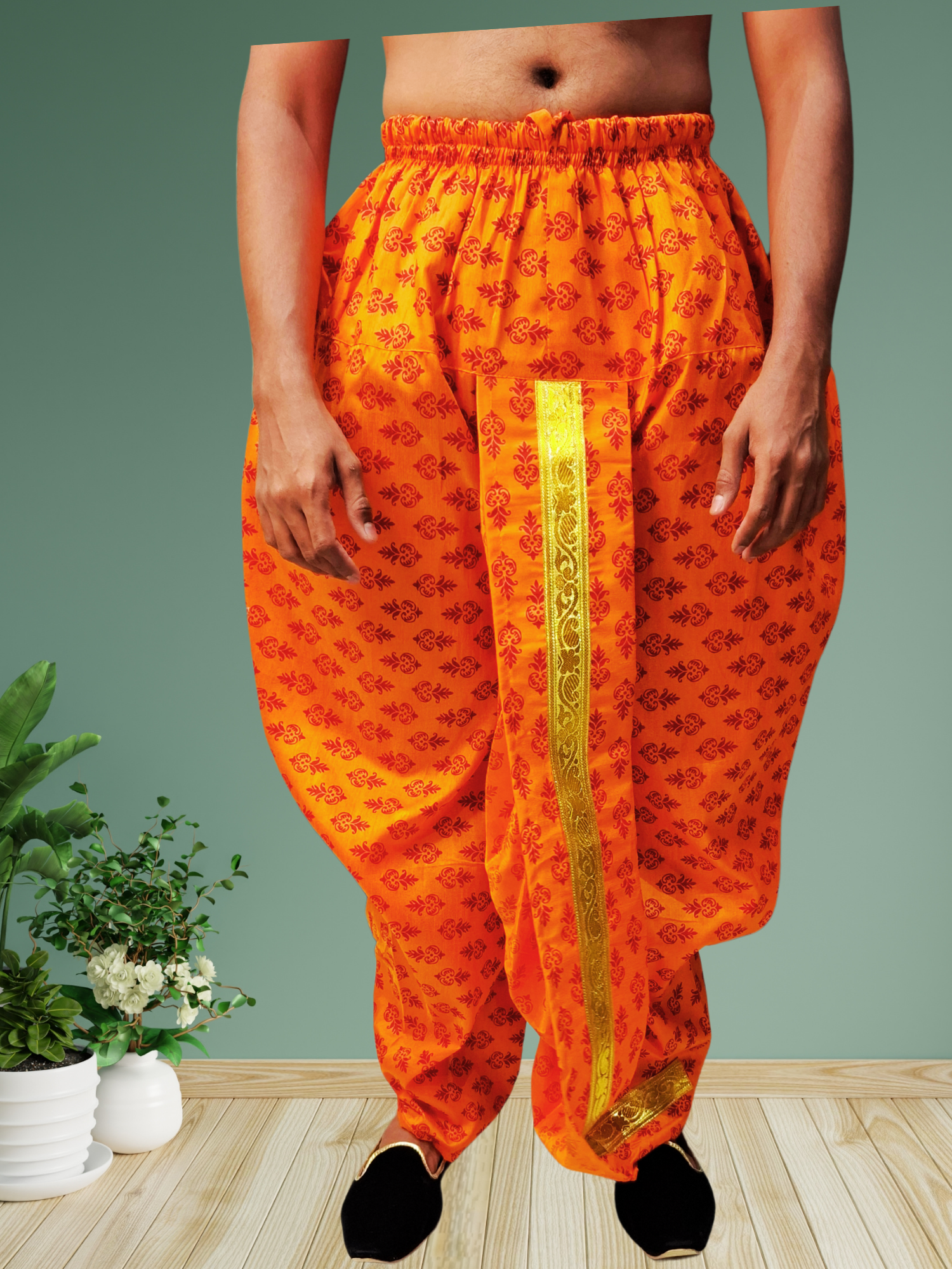 OR Digital Printed Ready To Wear Cotton Dhoti
