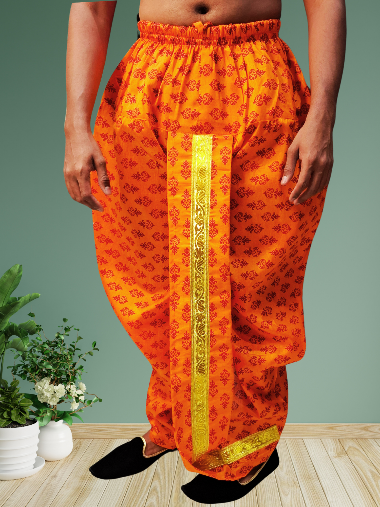 OR Digital Printed Ready To Wear Cotton Dhoti