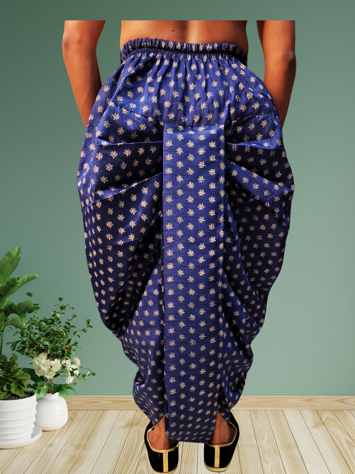 Digital Printed Ready To Wear Cotton Dhoti