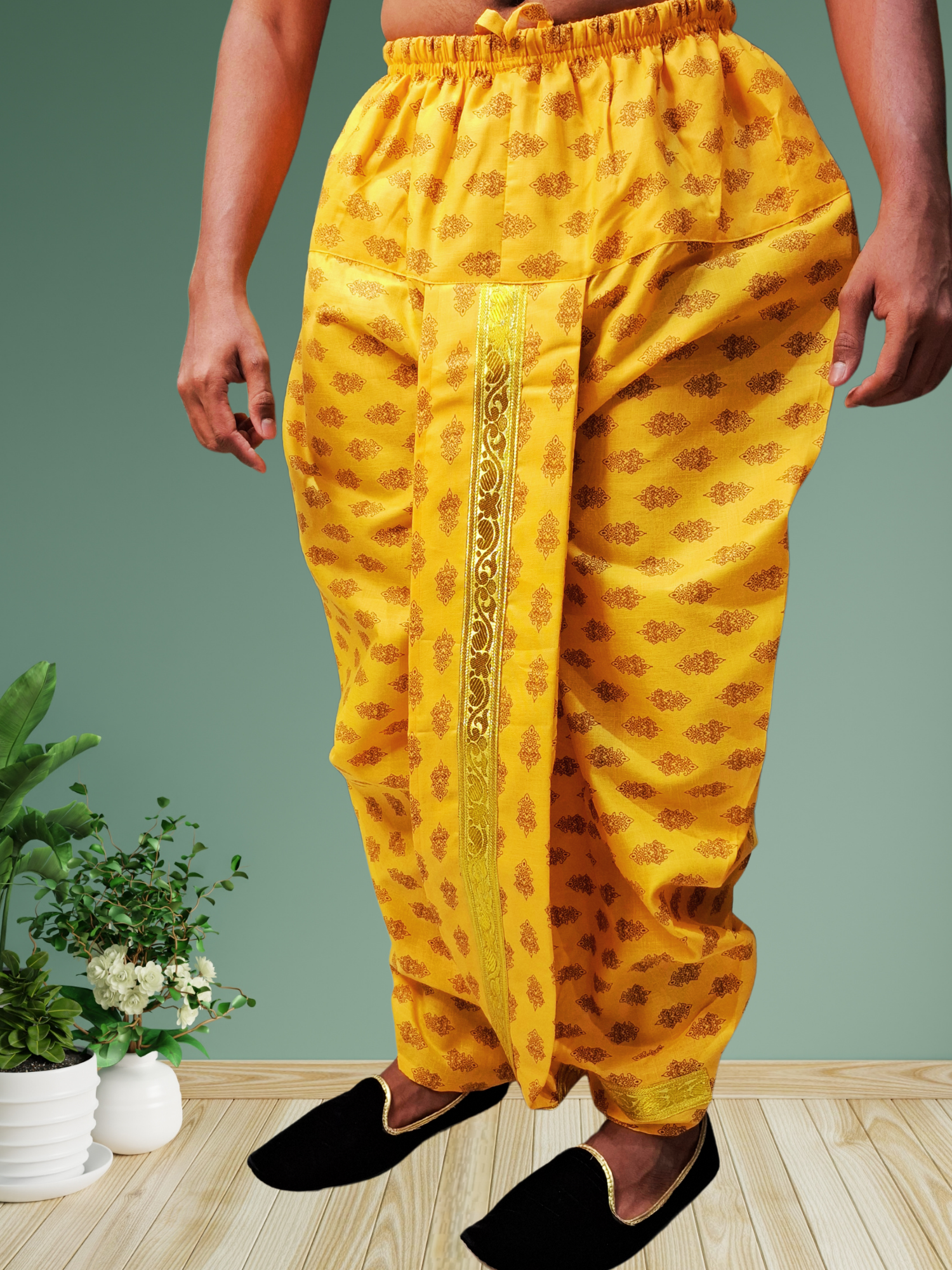 Digital Printed Ready To Wear Cotton Dhoti