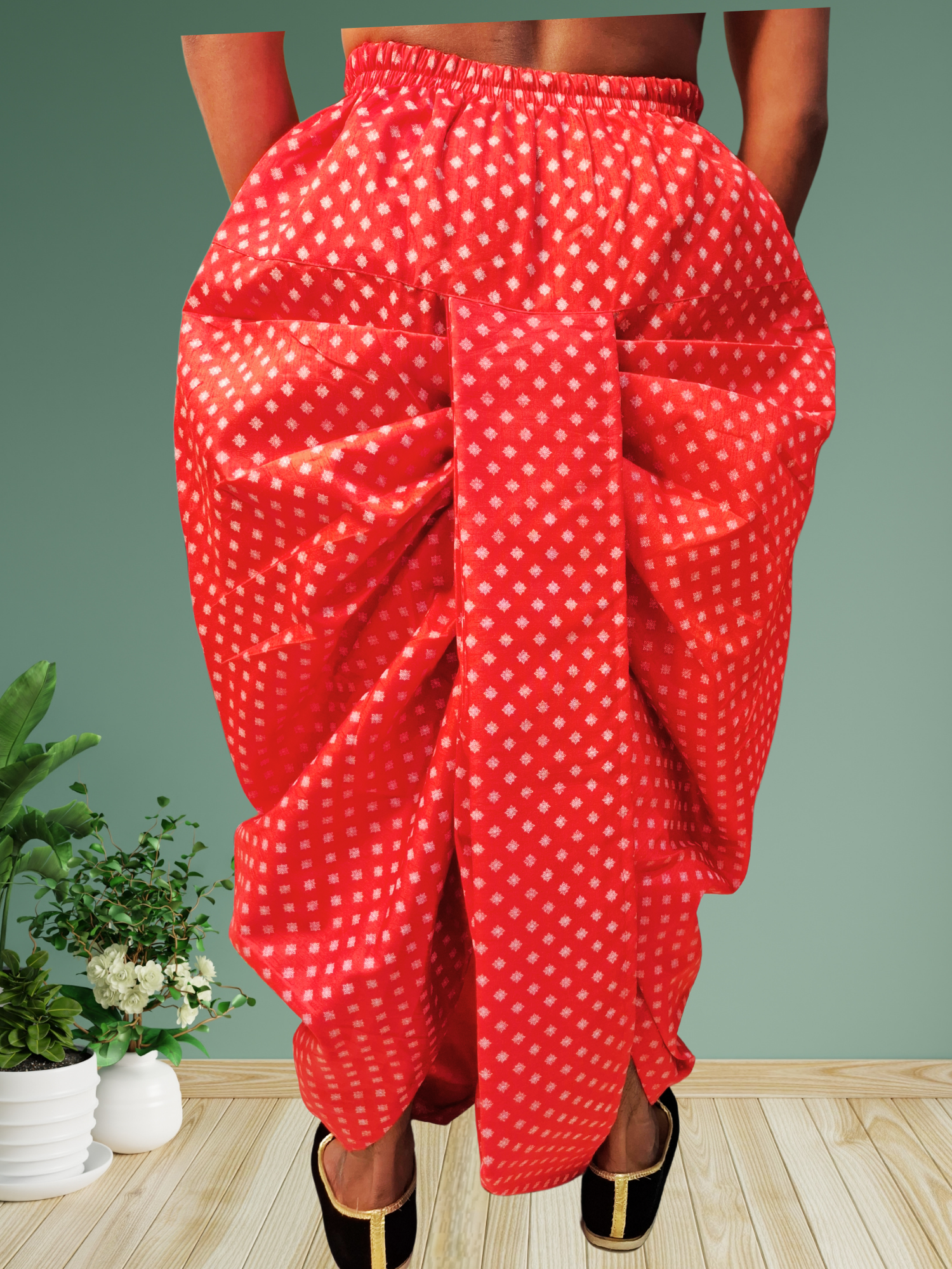 Digital Printed Ready To Wear Cotton Dhoti