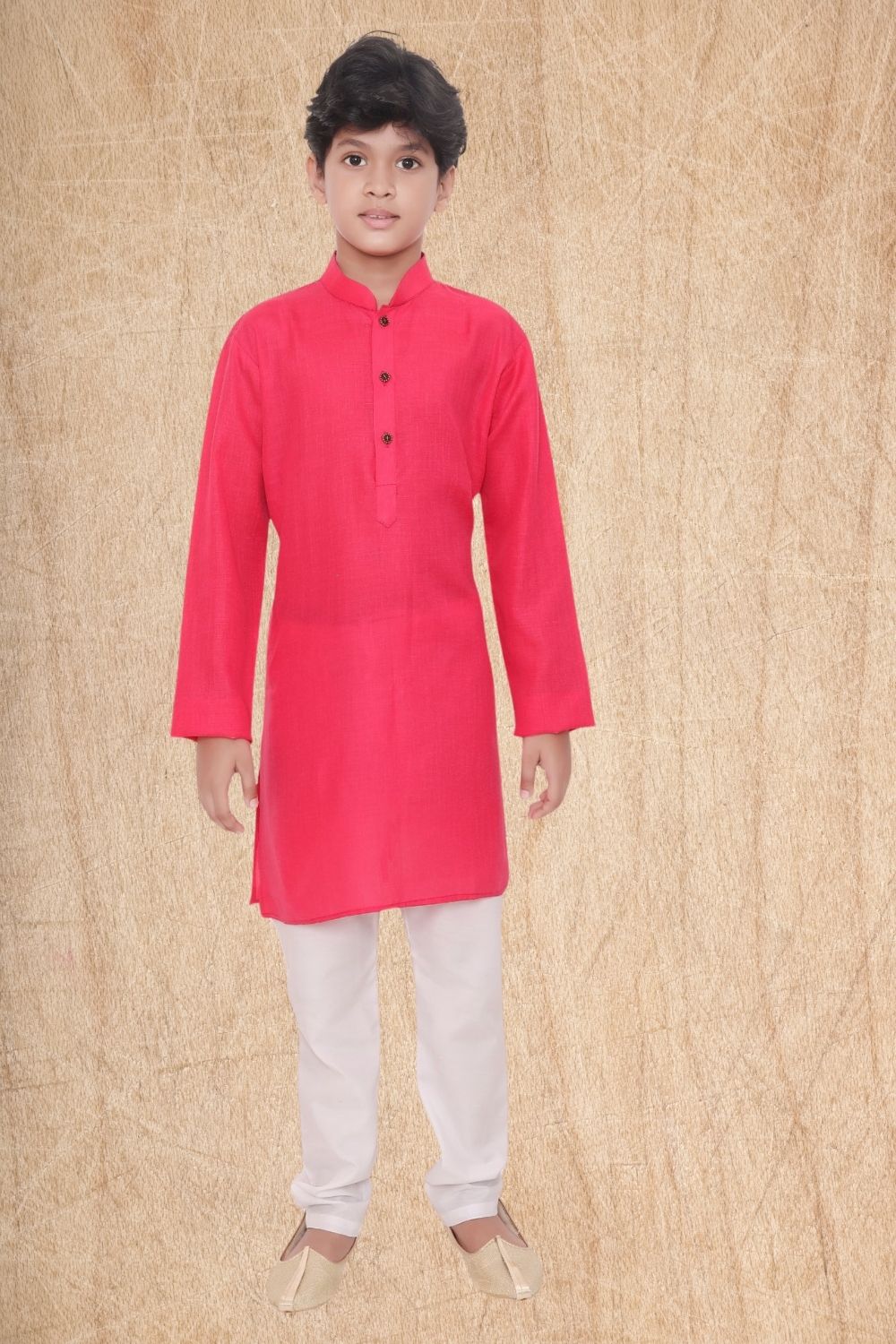 Persion Pink Hloom Printed Cotton Kurta