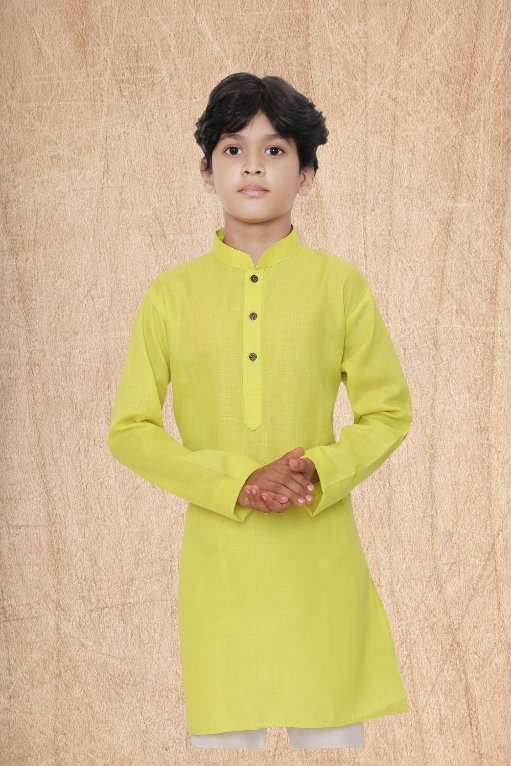 Tropical Green Hloom Printed Cotton Kurta Pajama Suit