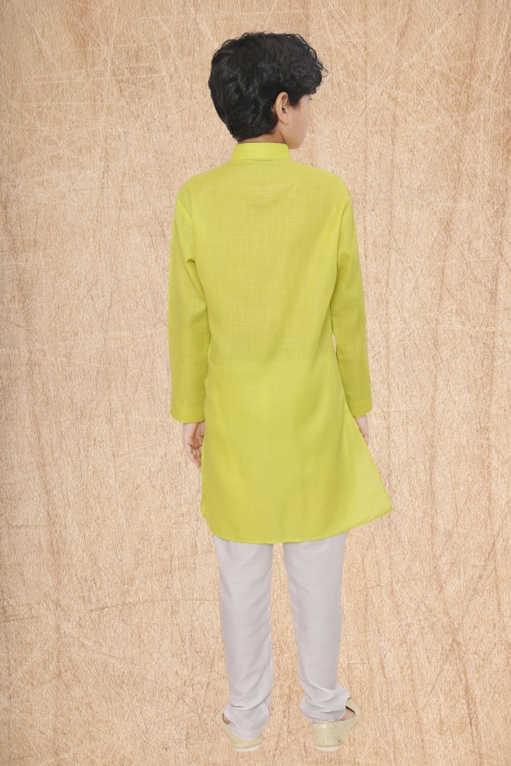 Tropical Green Hloom Printed Cotton Kurta Pajama Suit