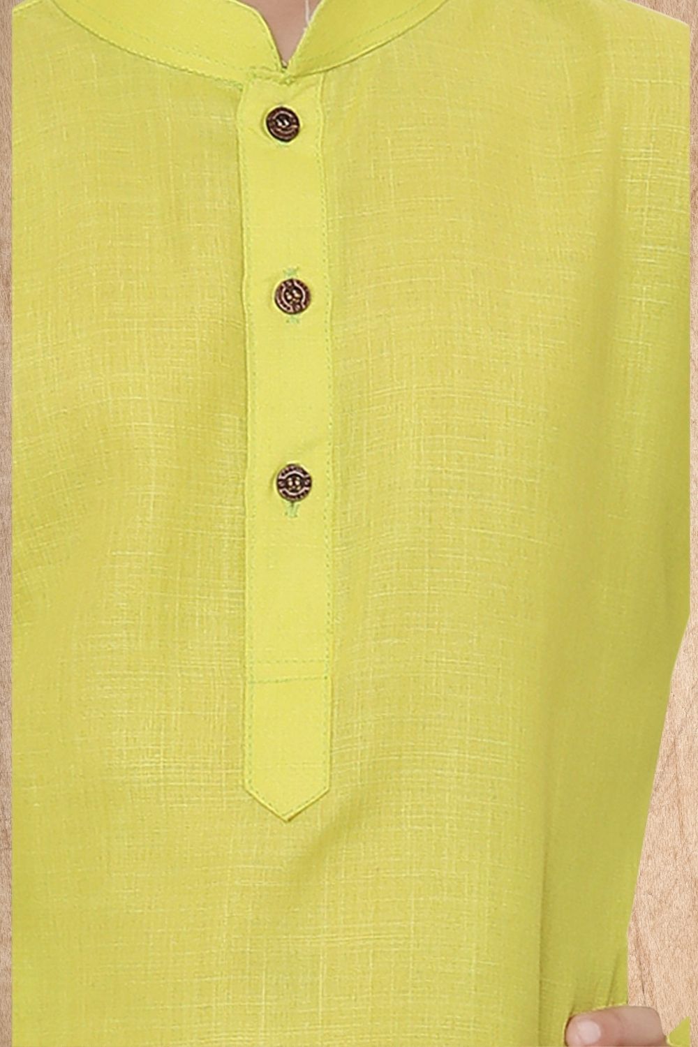 Tropical Green Hloom Printed Cotton Kurta Pajama Suit