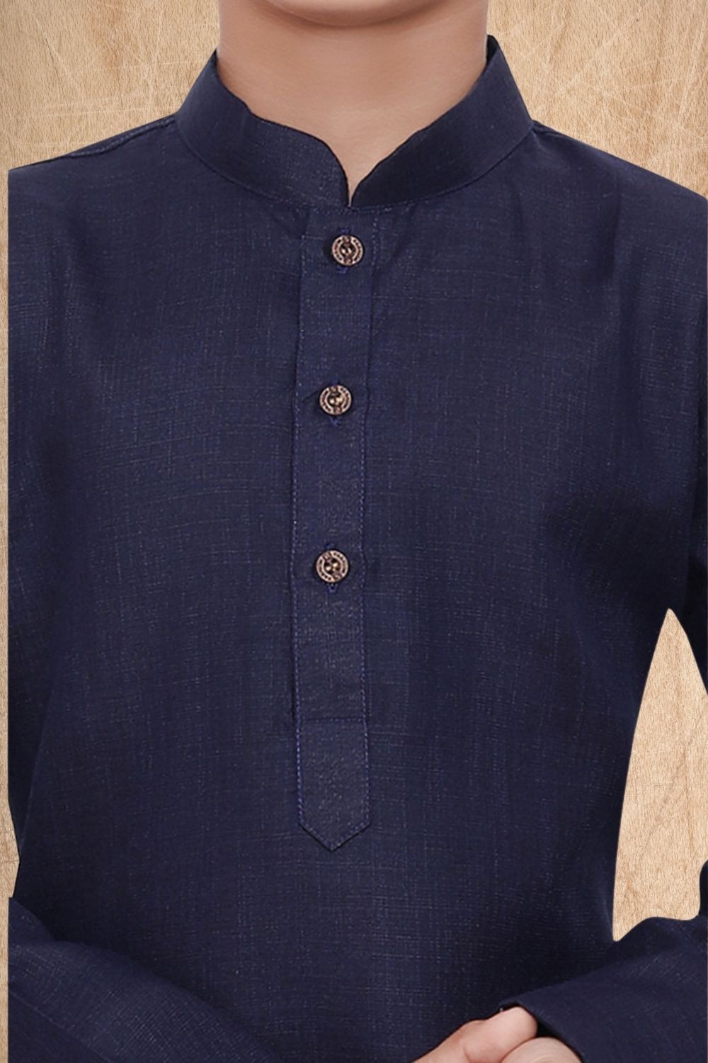 Iris Blue Hloom Printed Cotton Kurta