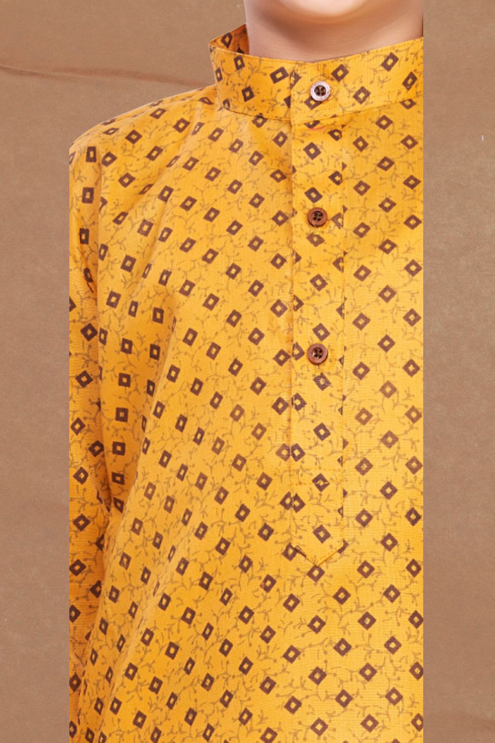 Shine Of Yellow Printed Kurta Pitambari Dhoti Suit