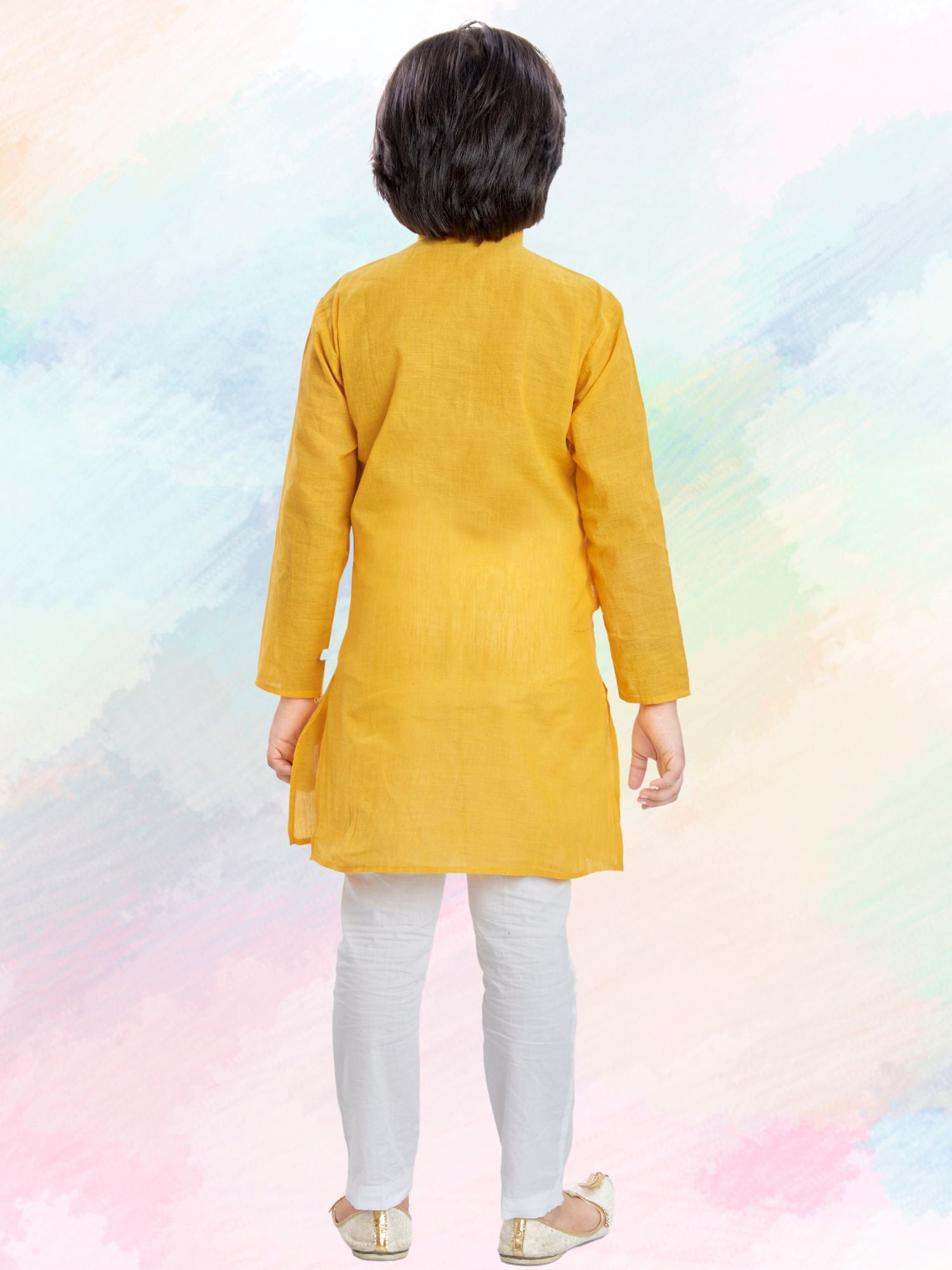 Shine Of Yellow Cotton Kurta Pajama Suit