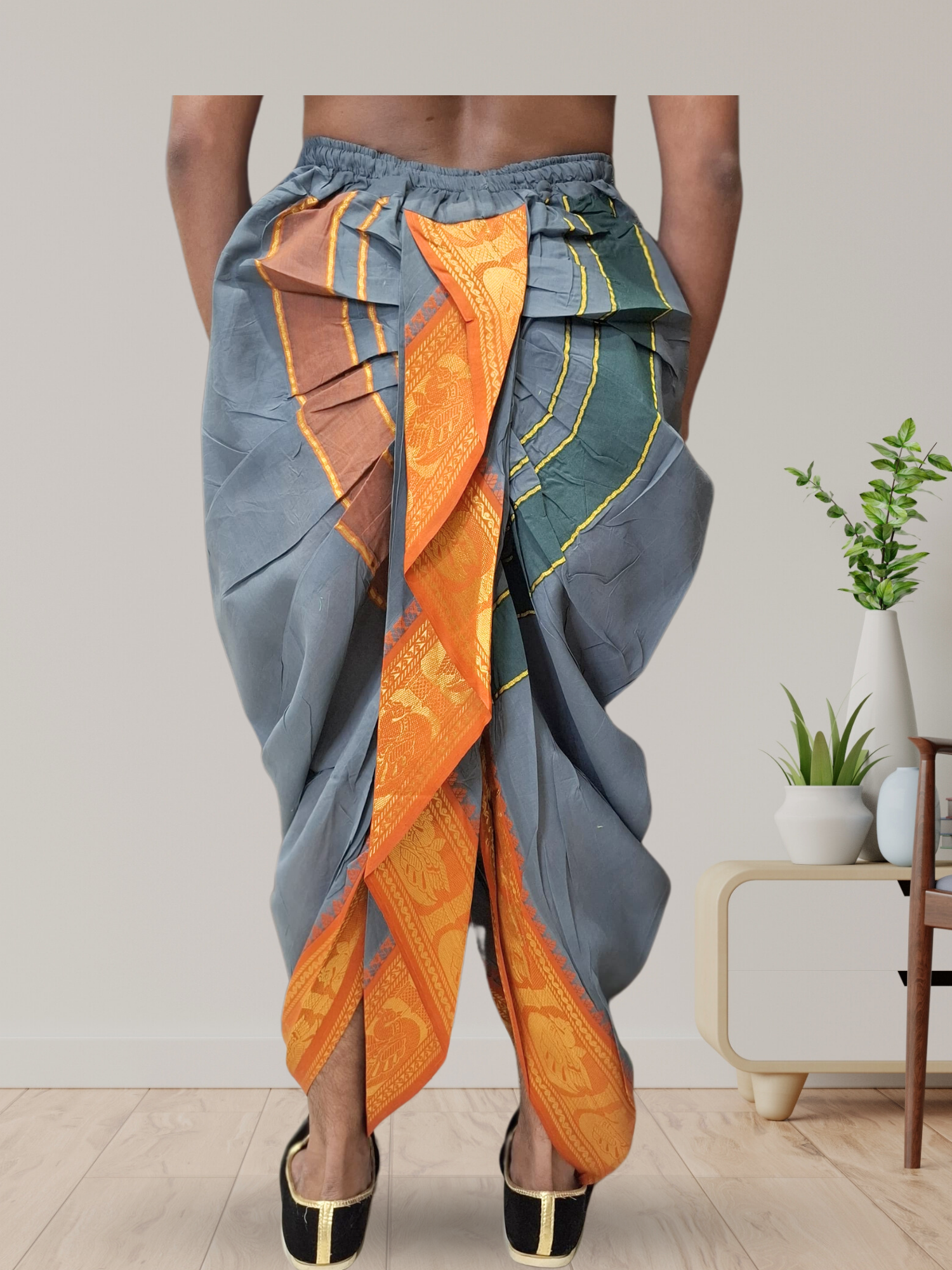 Kanchipuram Ready To Wear Cotton Dhoti