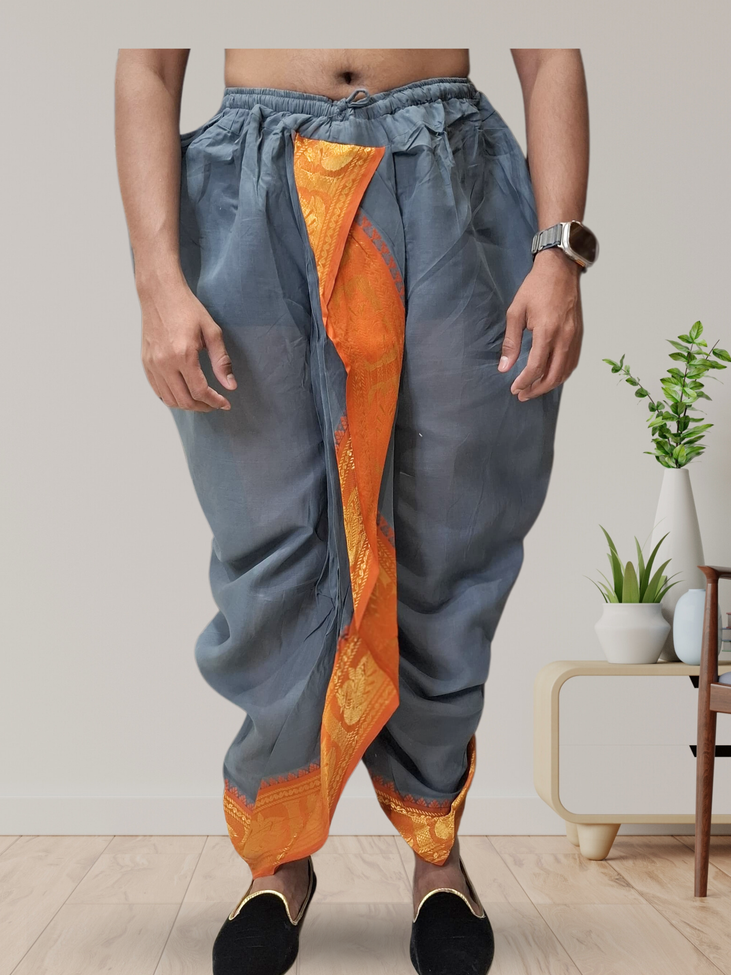 Kanchipuram Ready To Wear Cotton Dhoti