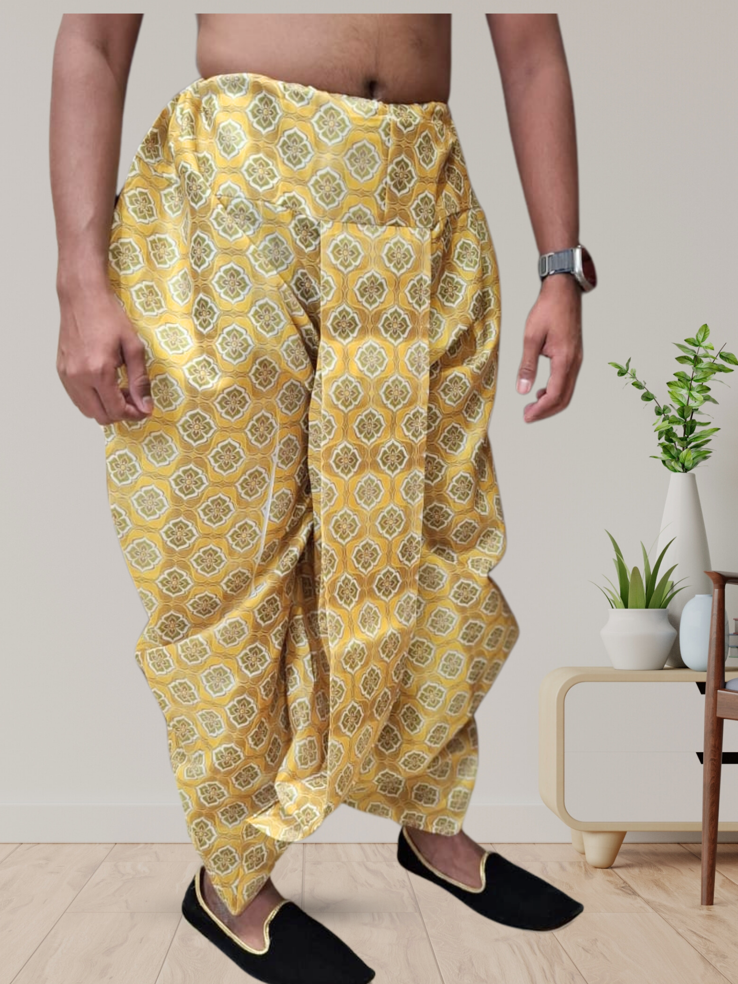 Digital Printed Ready To Wear Cotton Dhoti