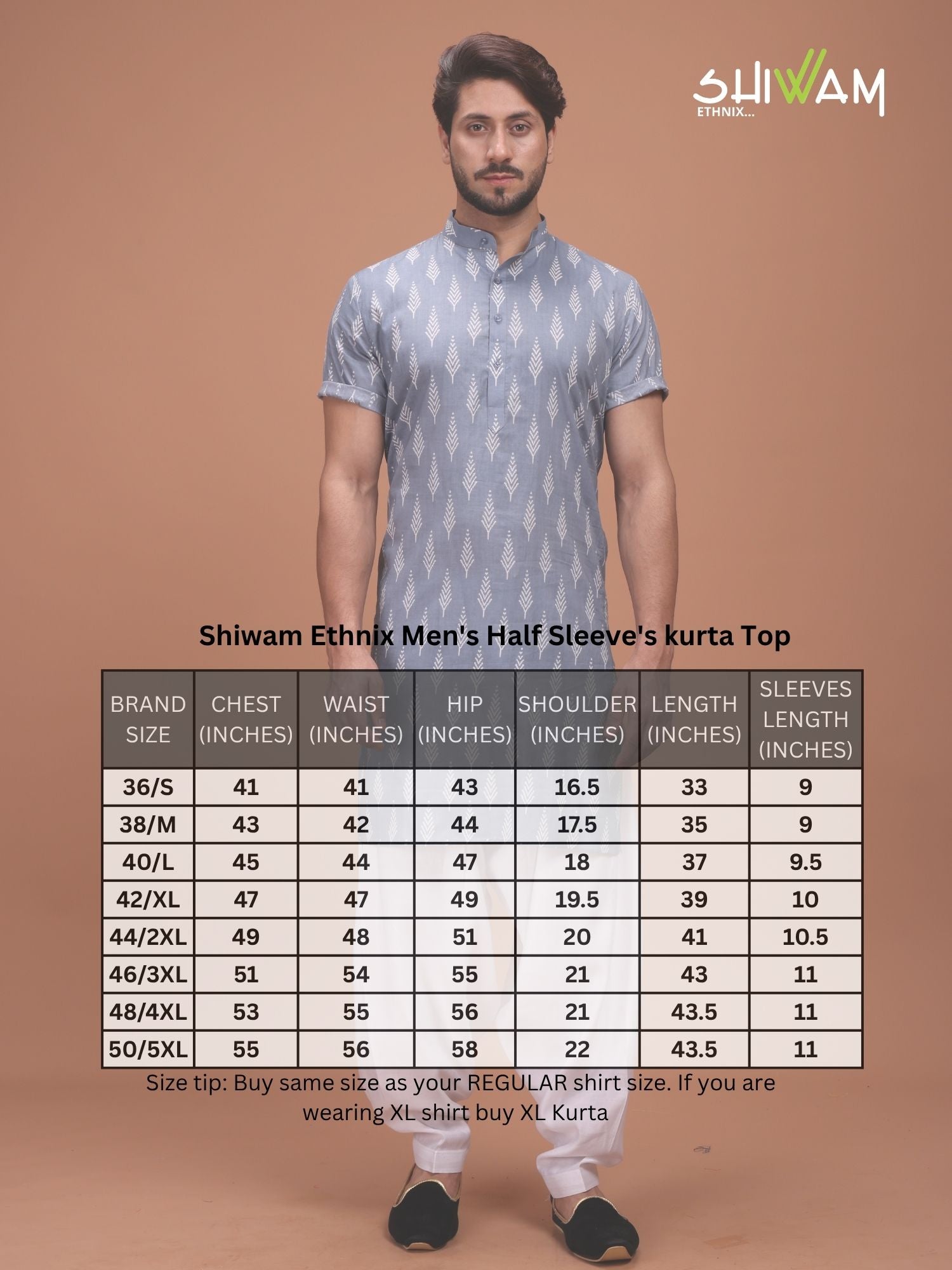 Shiwam Ethnix Printed Cotton Kurta