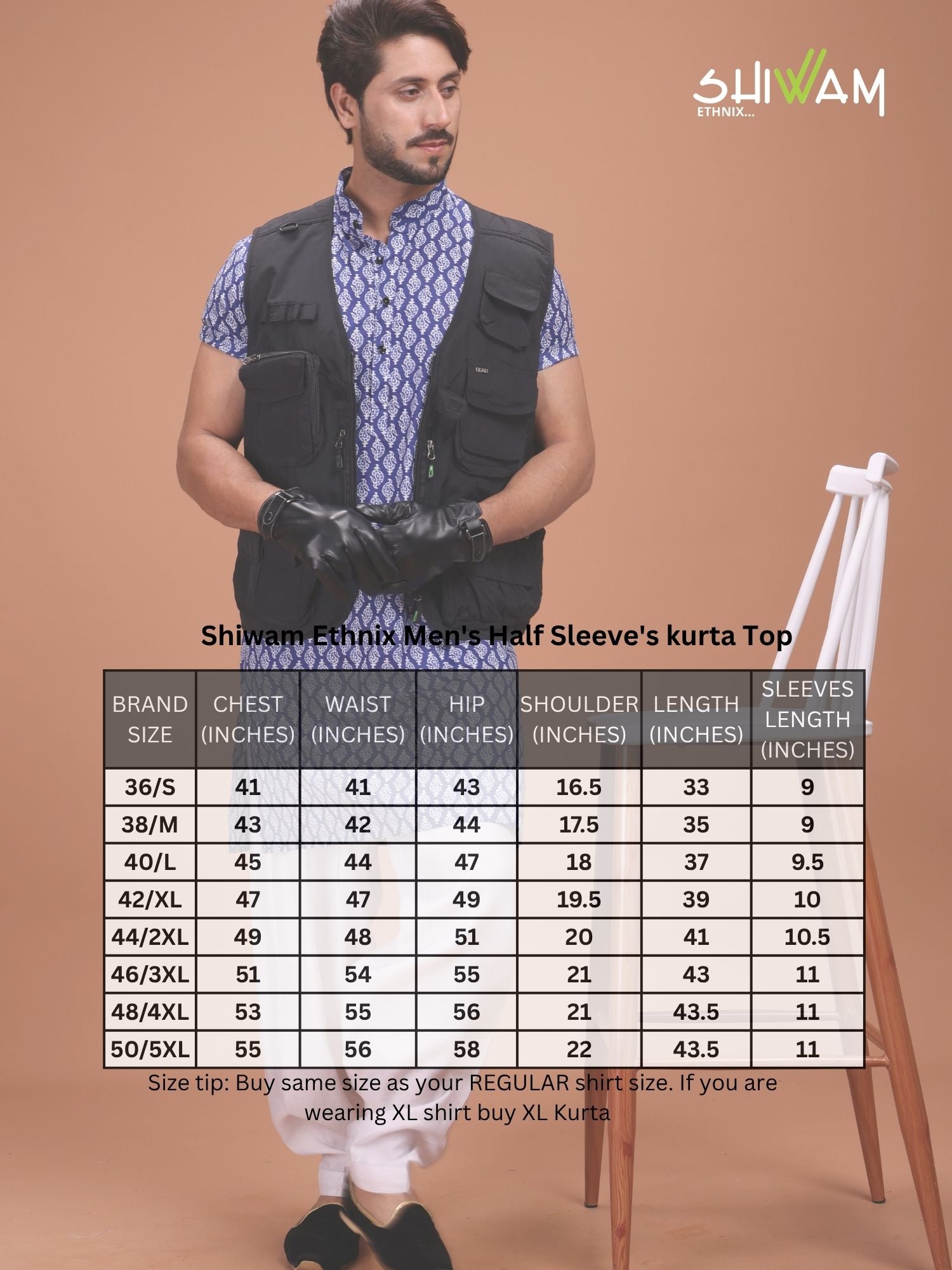Shiwam Ethnix Printed Cotton Kurta