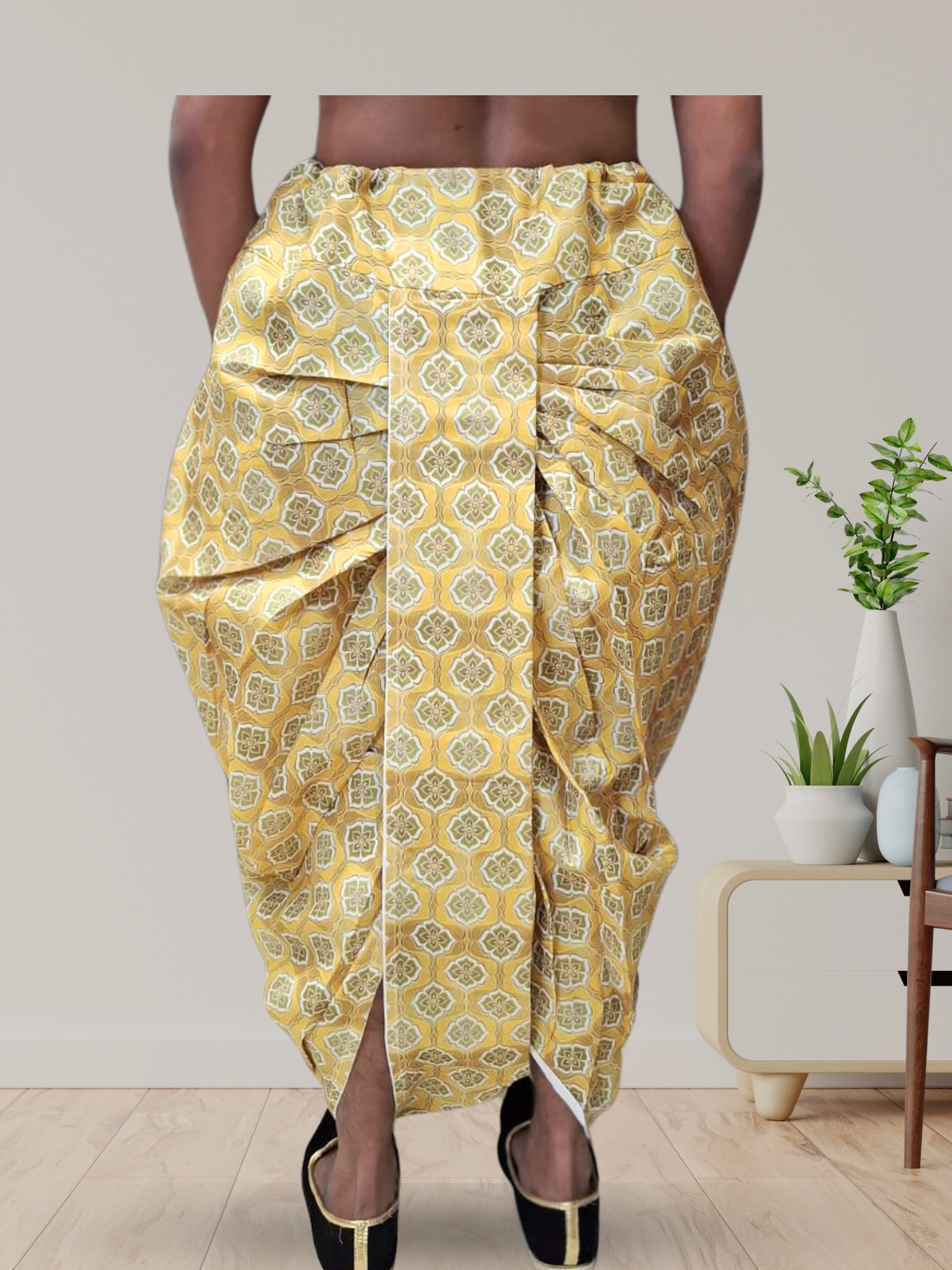 Digital Printed Ready To Wear Cotton Dhoti
