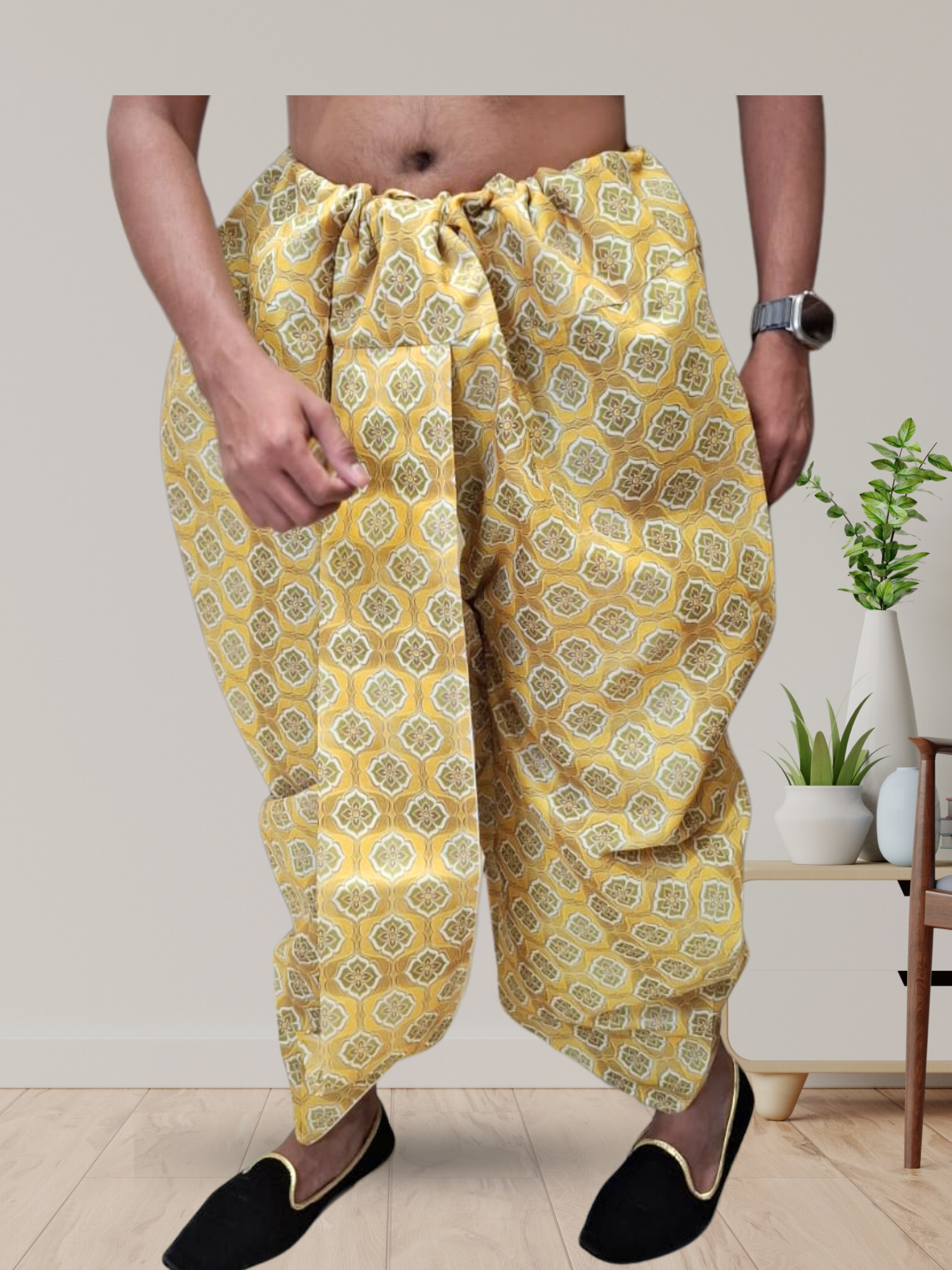 Digital Printed Ready To Wear Cotton Dhoti