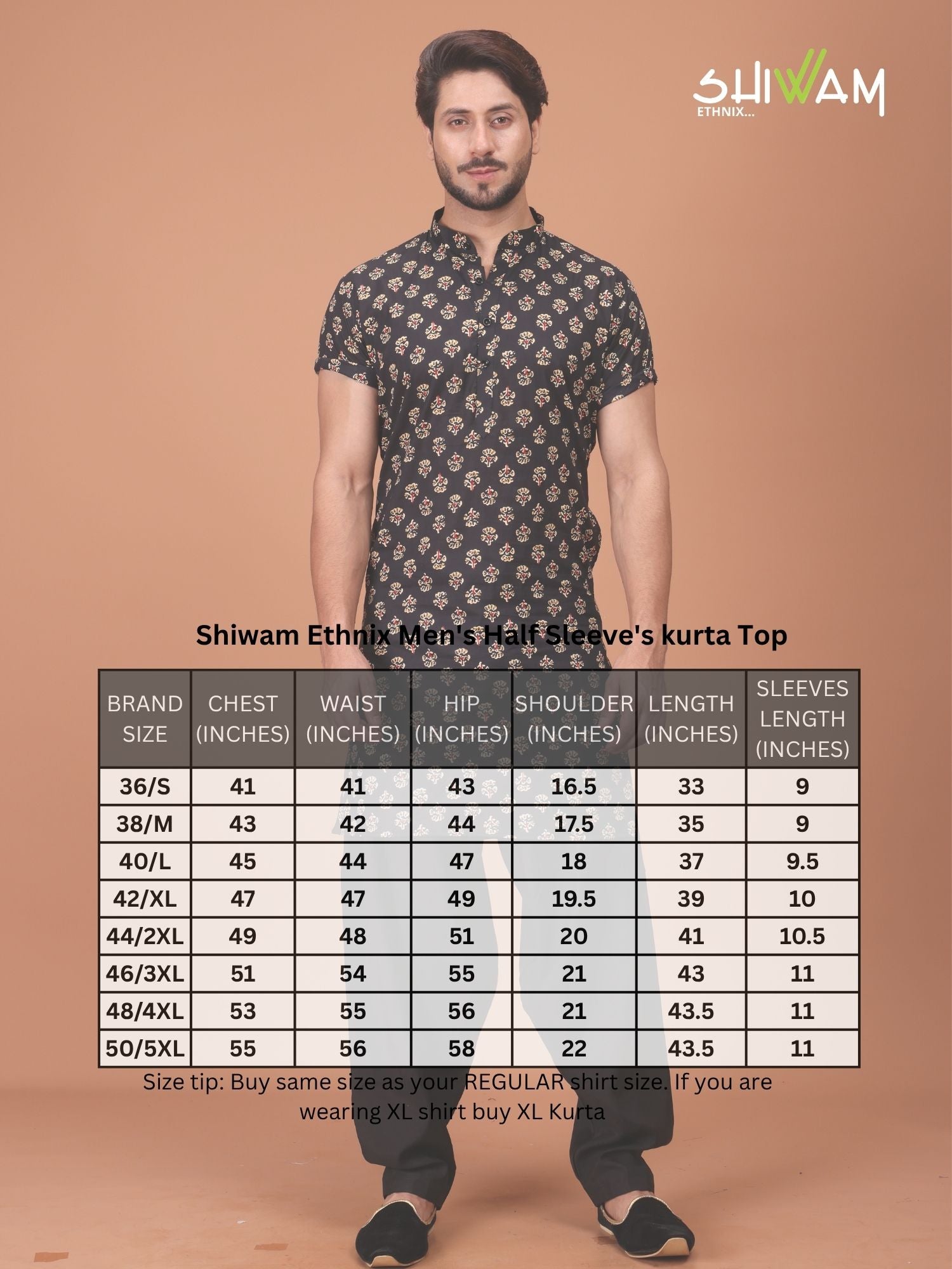 Shiwam Ethnix Printed Cotton Kurta