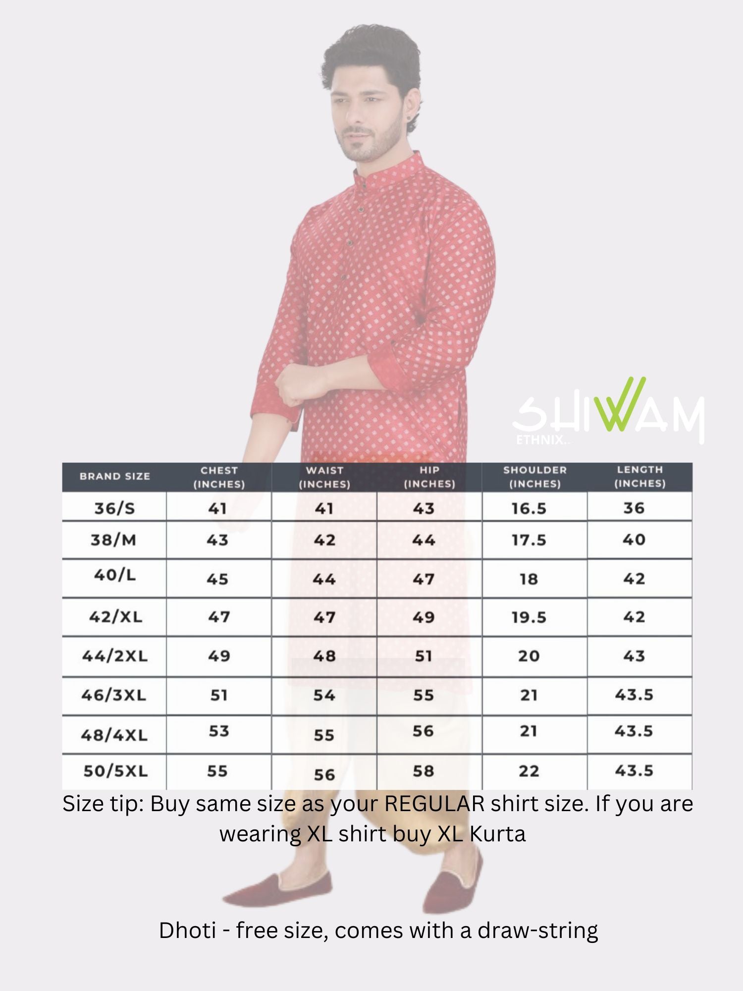 Barn Red Printed Silk Kurta Pitambari Dhoti Set