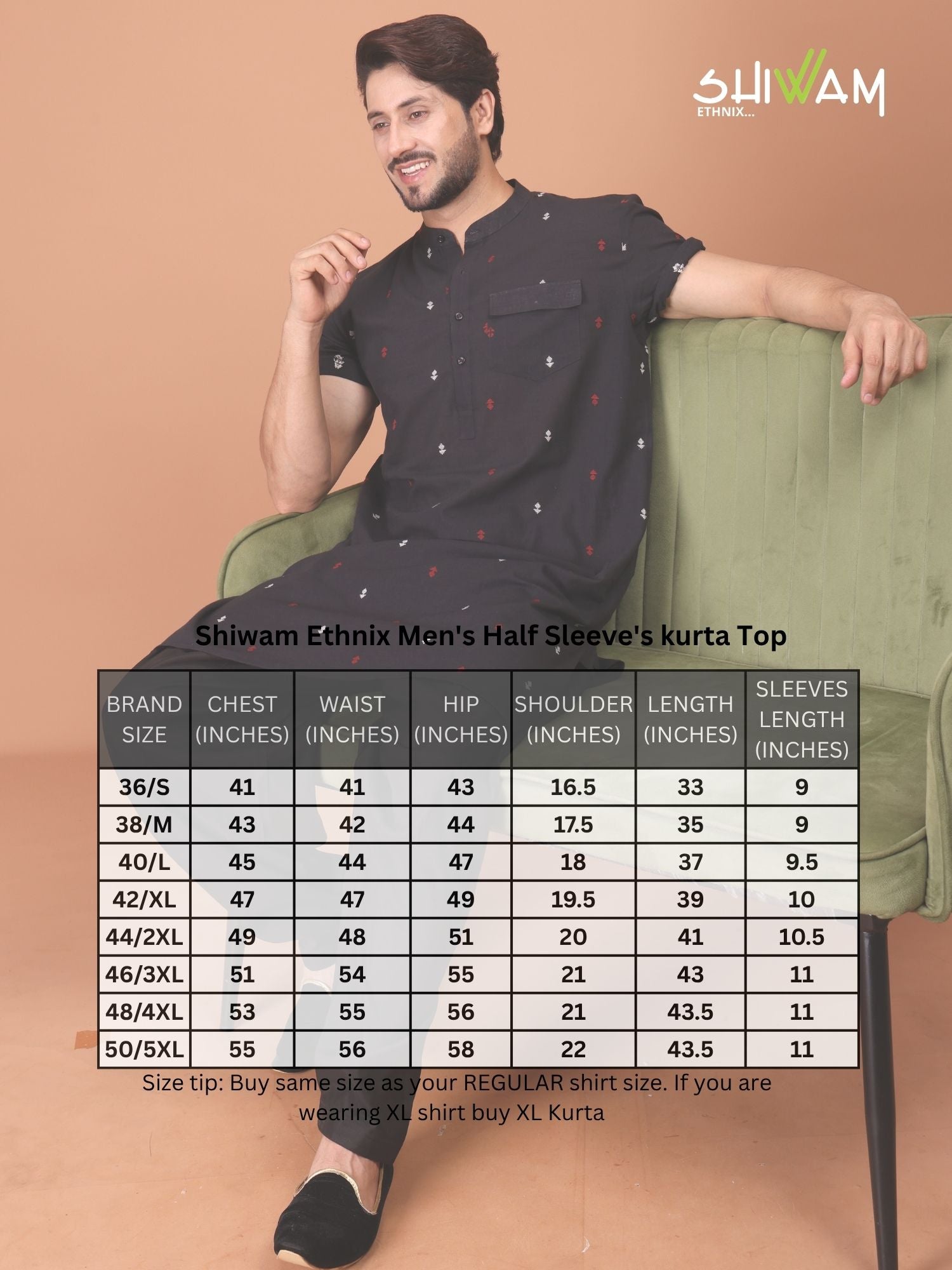 Shiwam Ethnix Printed Cotton Kurta