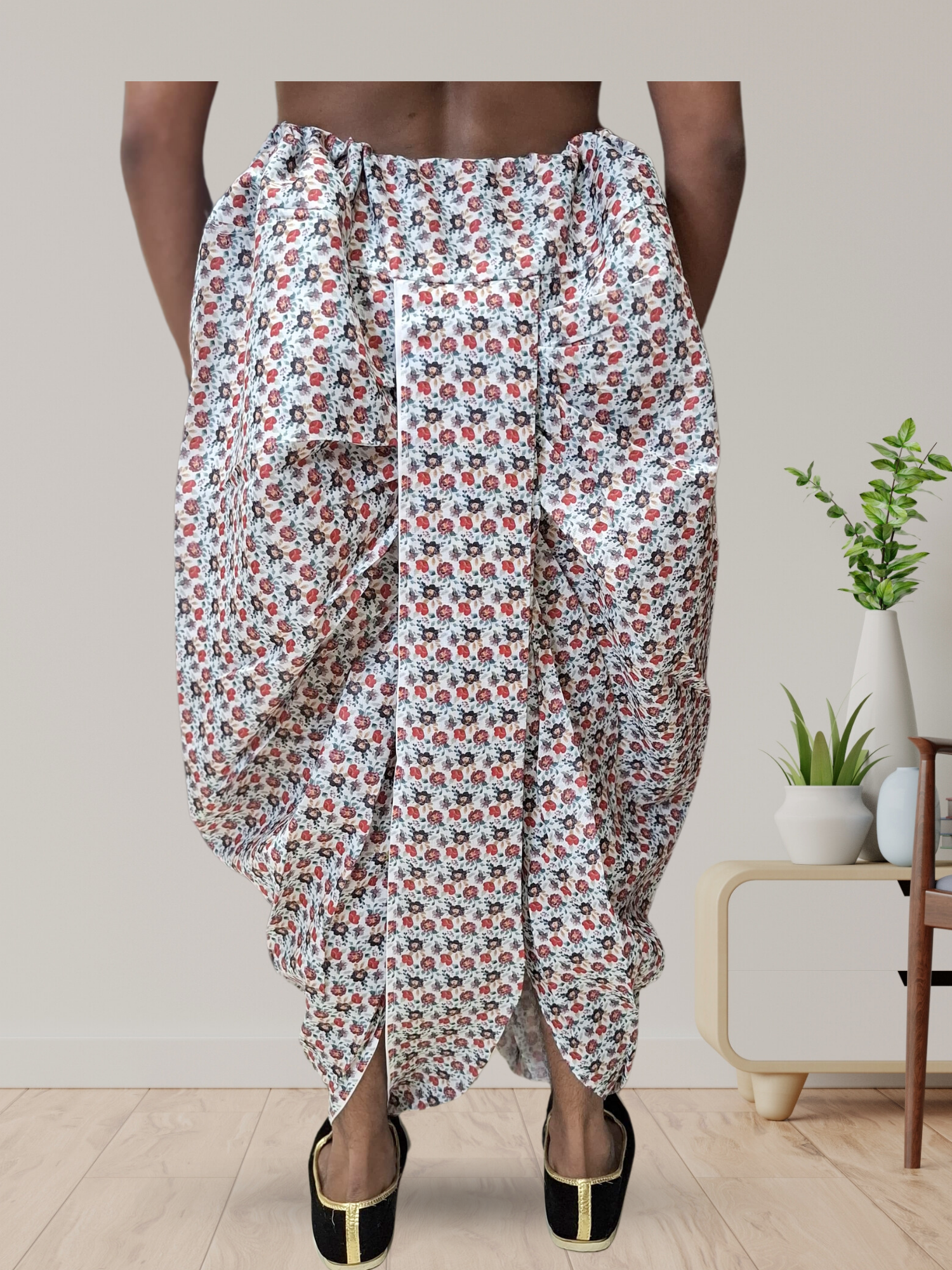 Digital Printed Ready To Wear Cotton Dhoti