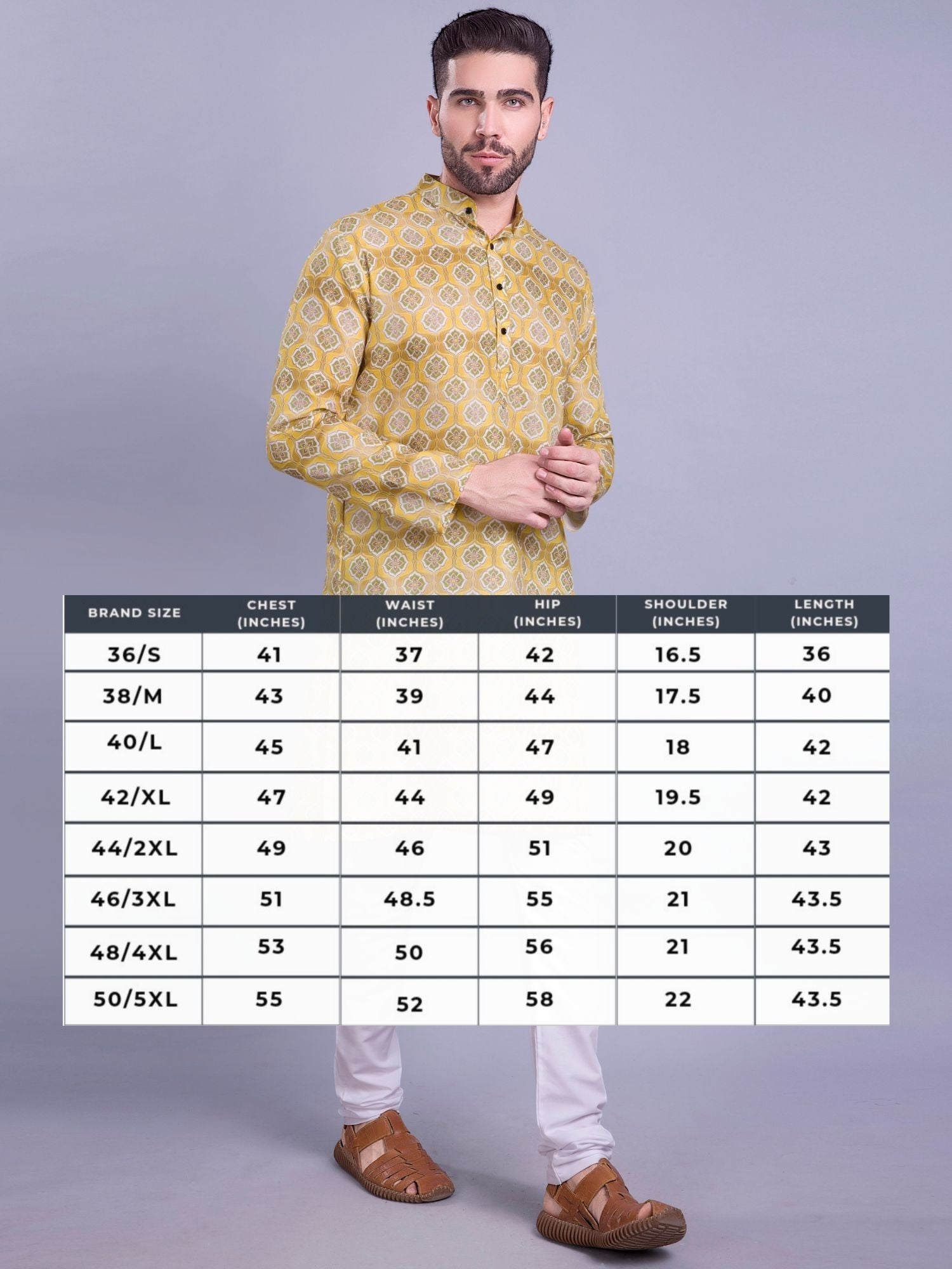Shine Of Yellow Indi Print Cotton Kurta