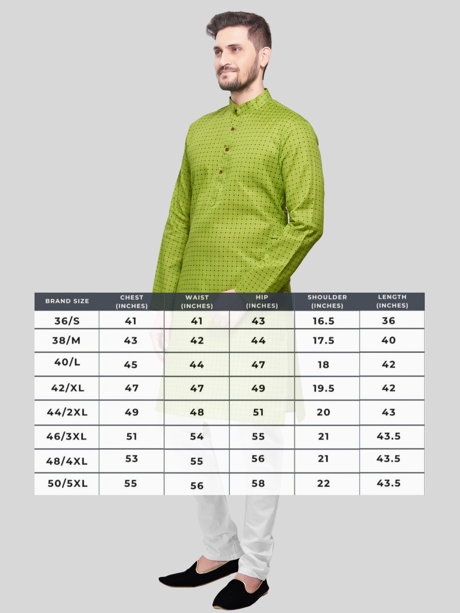 Lime Green Dot Printed Cotton Kurta Pajama Set