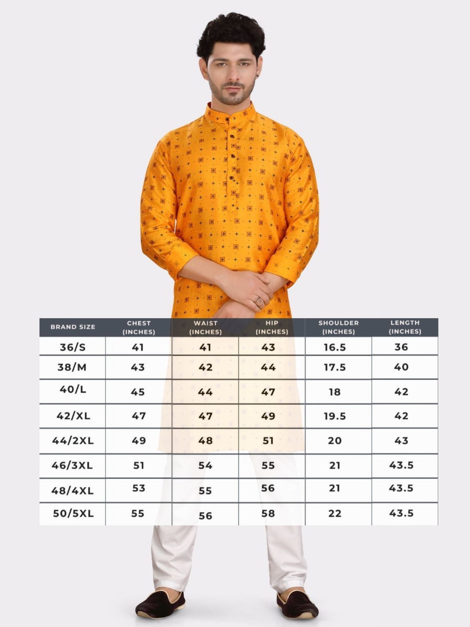 Sun Shine Yellow Silk Printed Kurta and Matching Dhoti