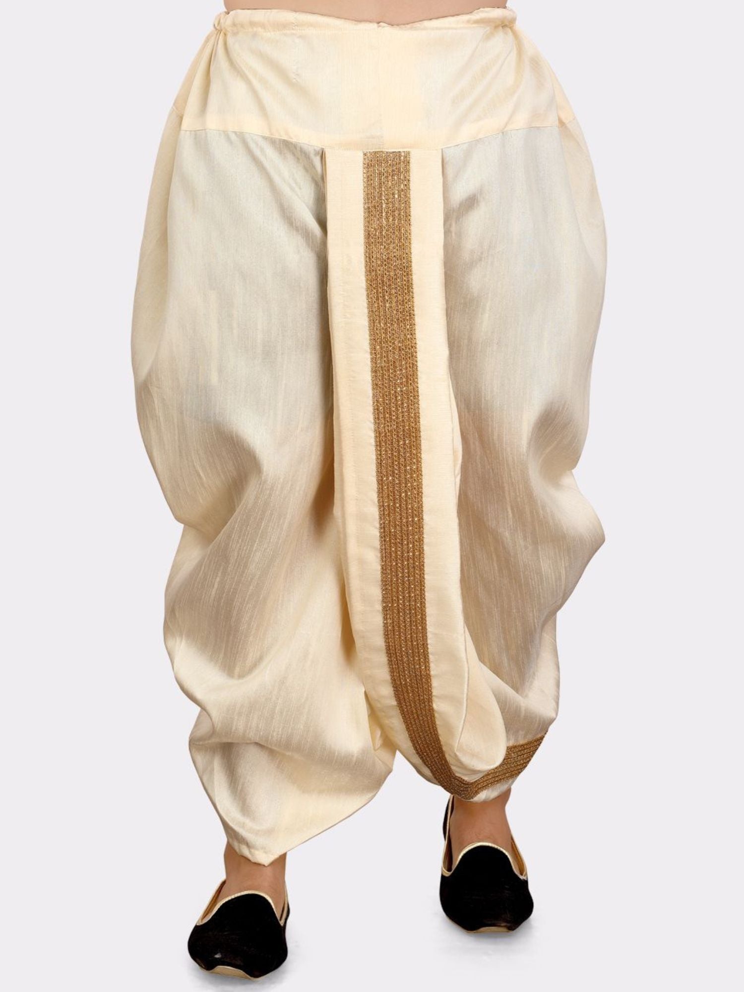 Shine Of Yellow Hloom Printed Silk Kurta Dhoti Set