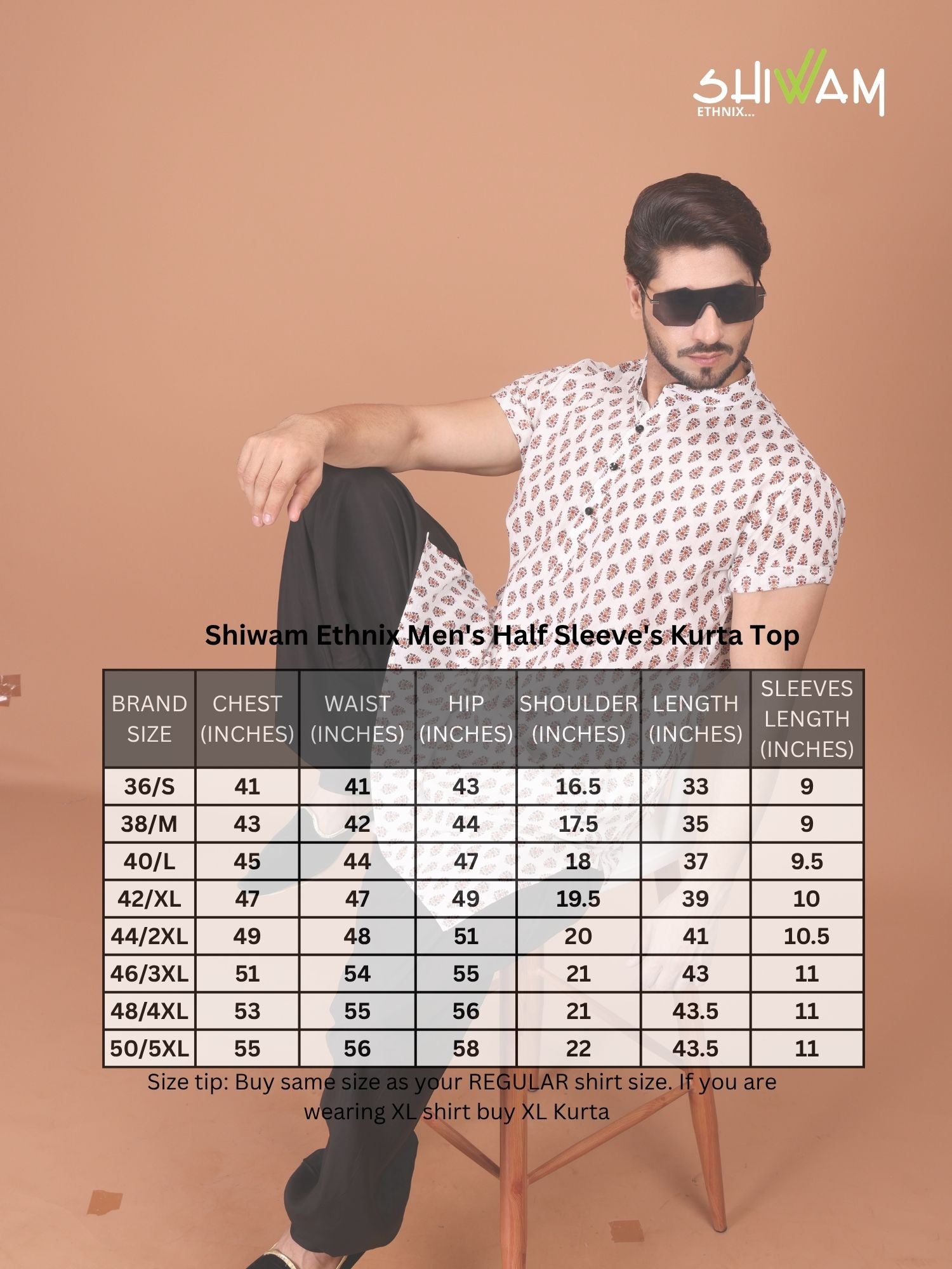 Shiwam Ethnix Printed Cotton Kurta