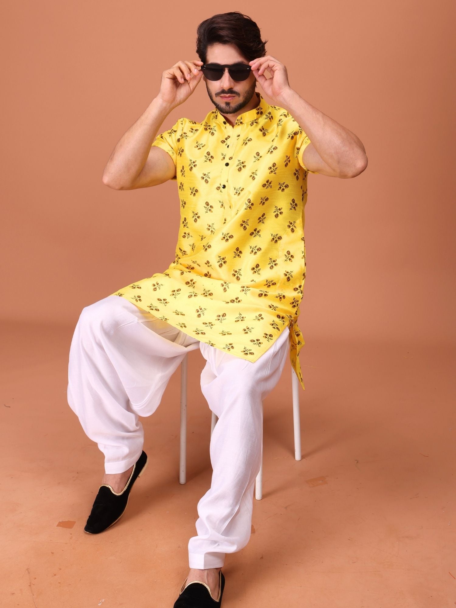 Shiwam Ethnix Printed Silk Kurta