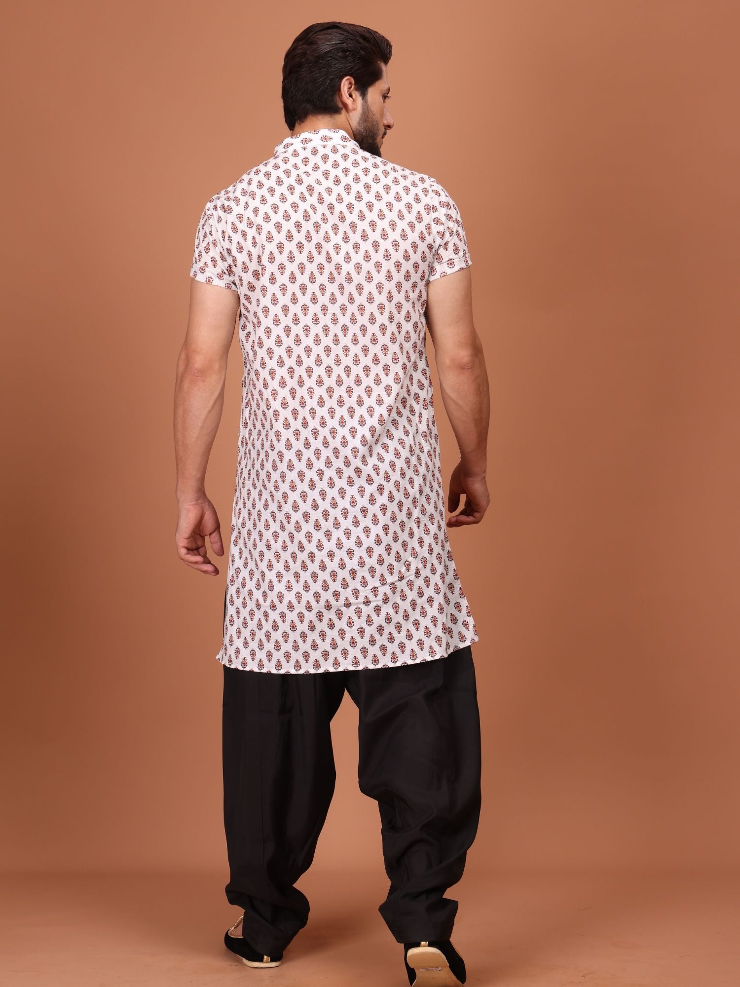 Shiwam Ethnix Printed Half Sleeves Cotton Kurta Salwar