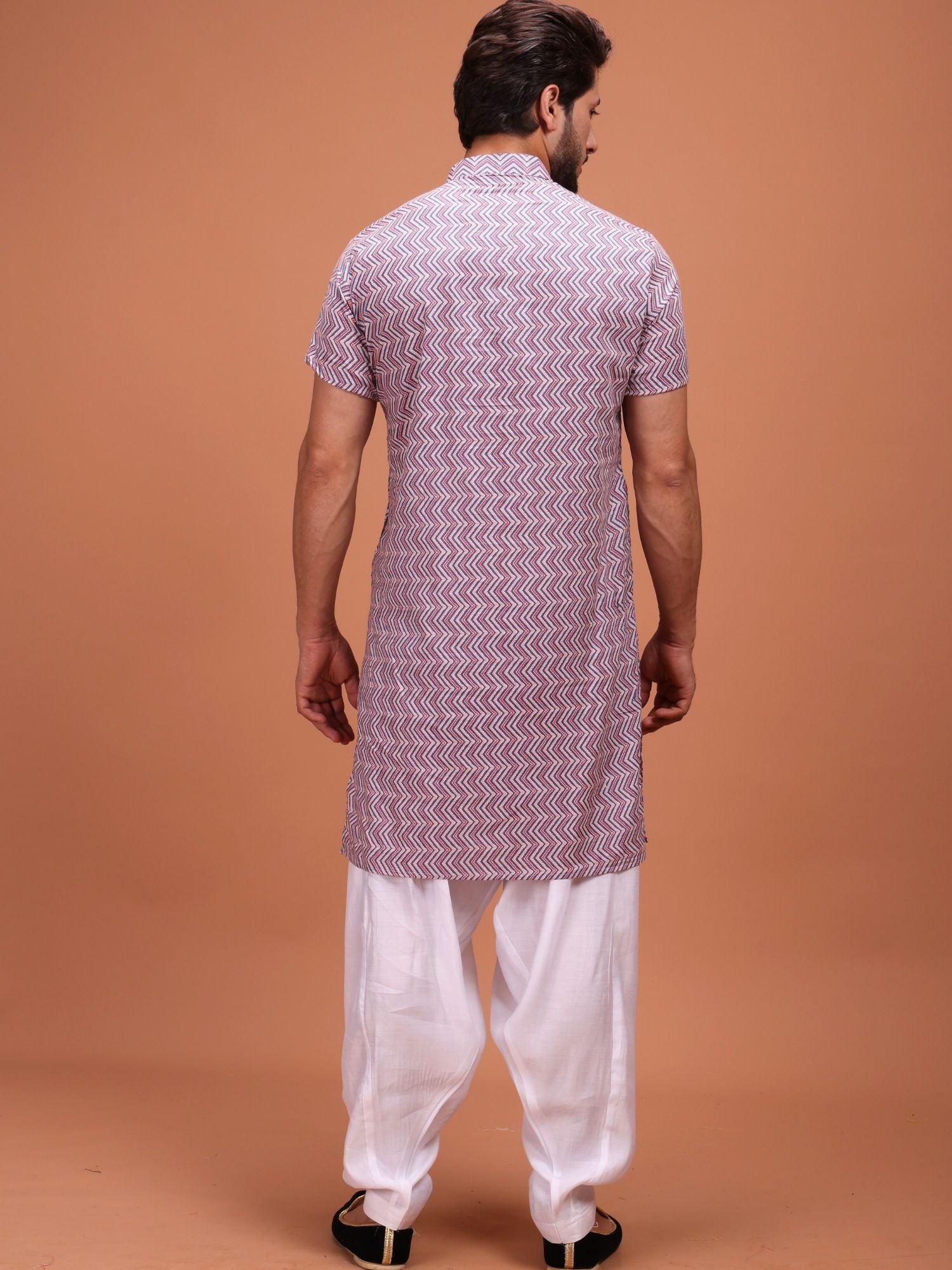 Shiwam Ethnix Printed Half Sleeves Cotton Kurta Salwar
