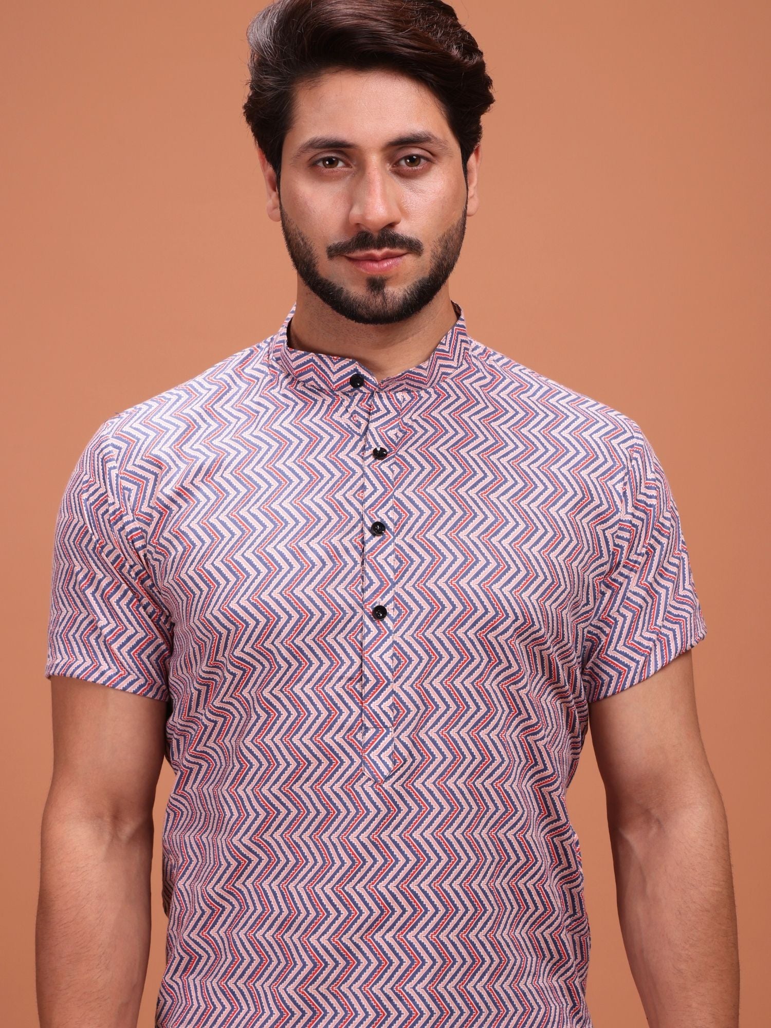 Shiwam Ethnix Printed Half Sleeves Cotton Kurta Salwar