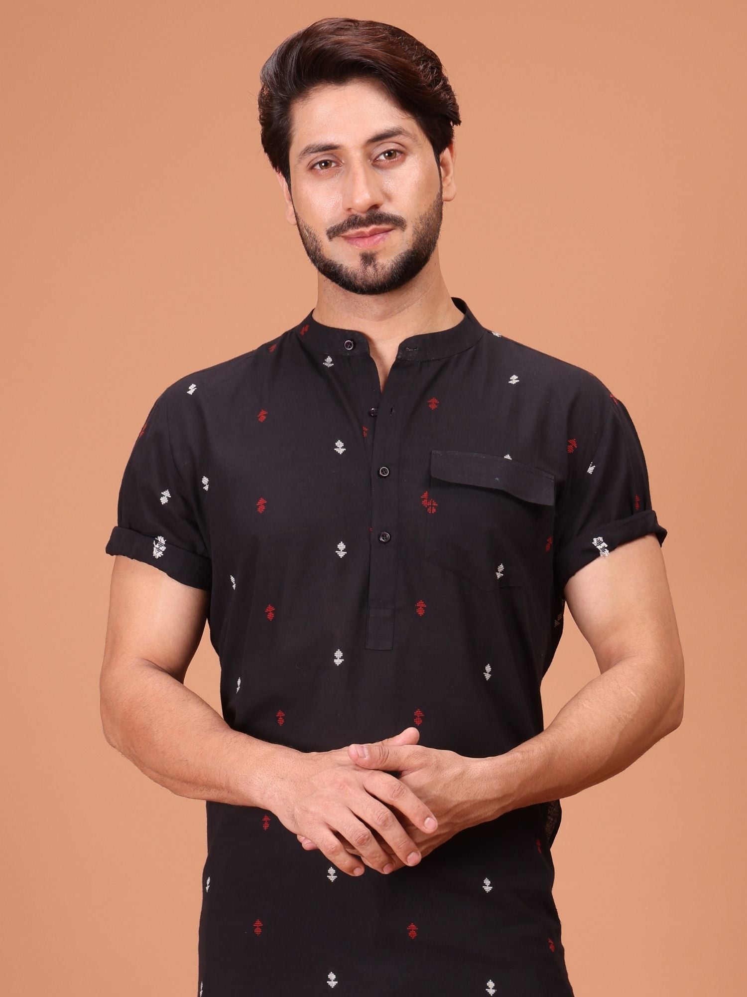 Shiwam Ethnix Printed Half Sleeves Cotton Kurta Salwar