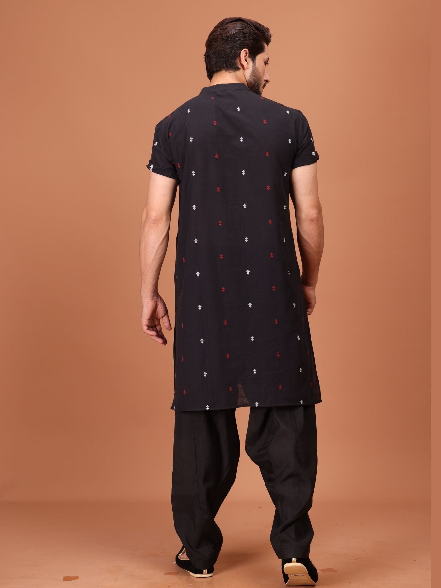 Shiwam Ethnix Printed Half Sleeves Cotton Kurta Salwar