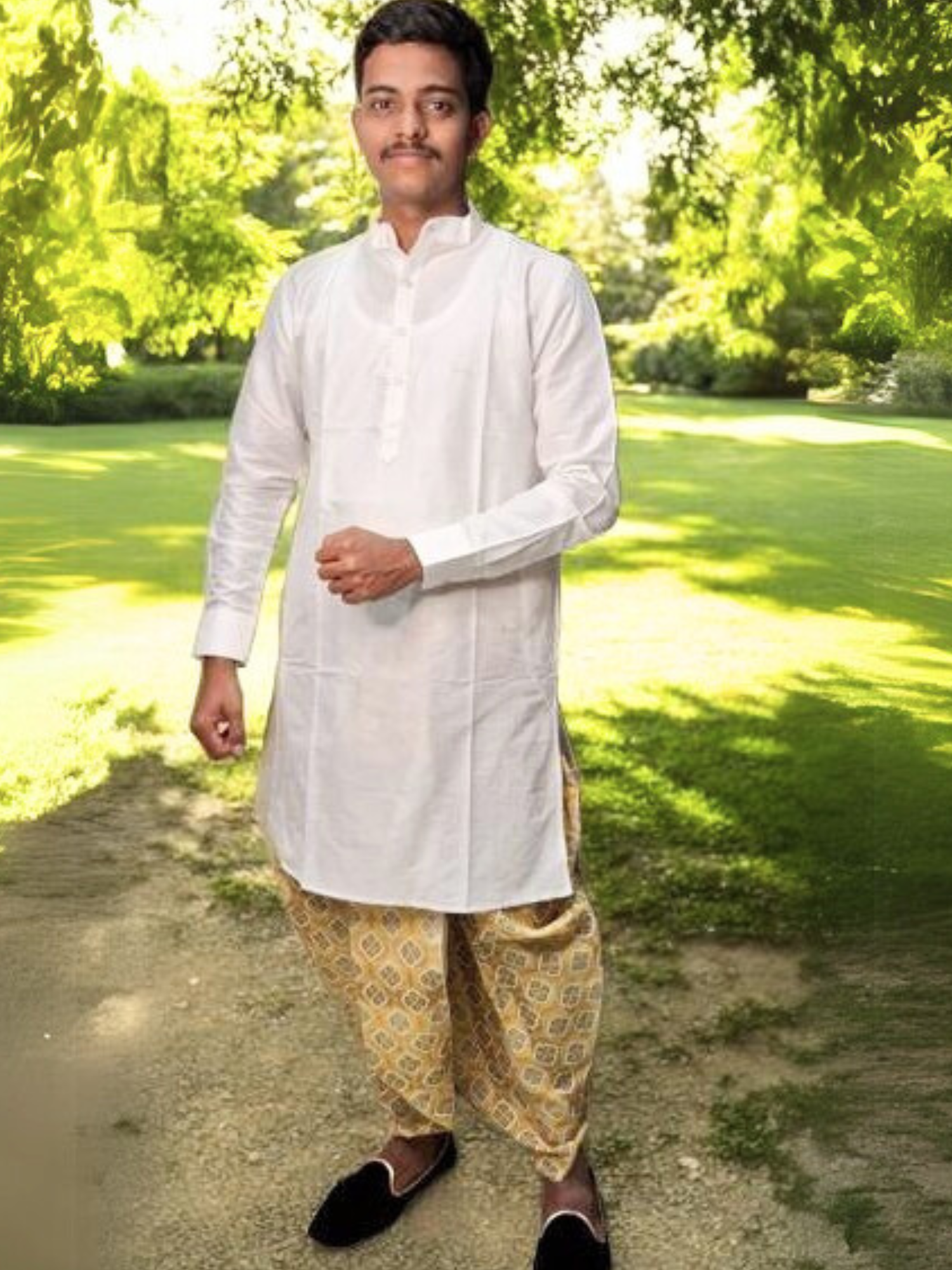 Digital Printed Ready To Wear Cotton Dhoti