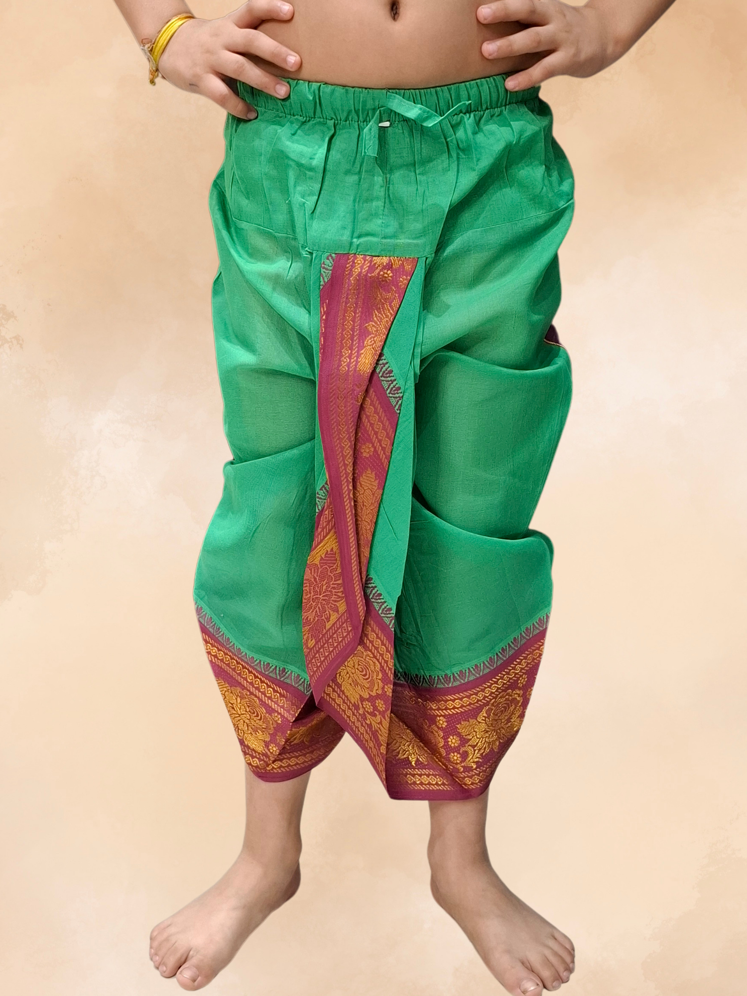 Kanchipuram Ready To Wear Cotton Dhoti