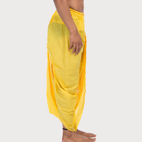 Yellow Pitambari Dhoti Ready To Wear Cotton Dhoti