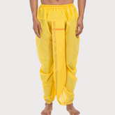 Yellow Pitambari Dhoti Ready To Wear Cotton Dhoti