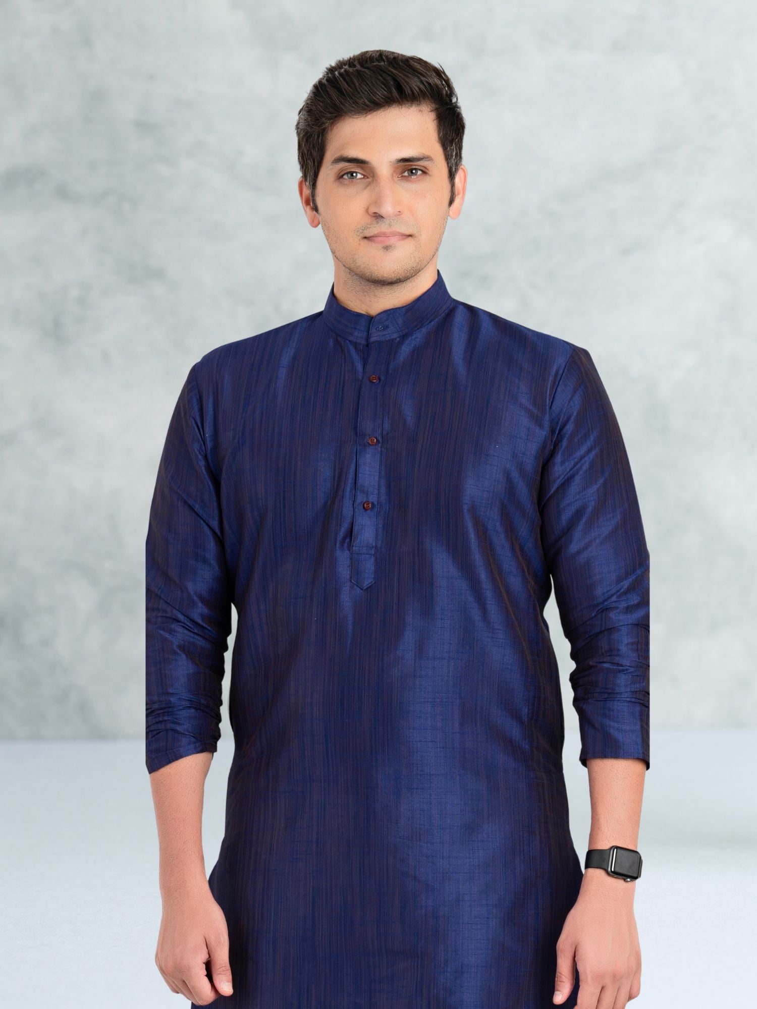 Benaras silk men's solid Kurta