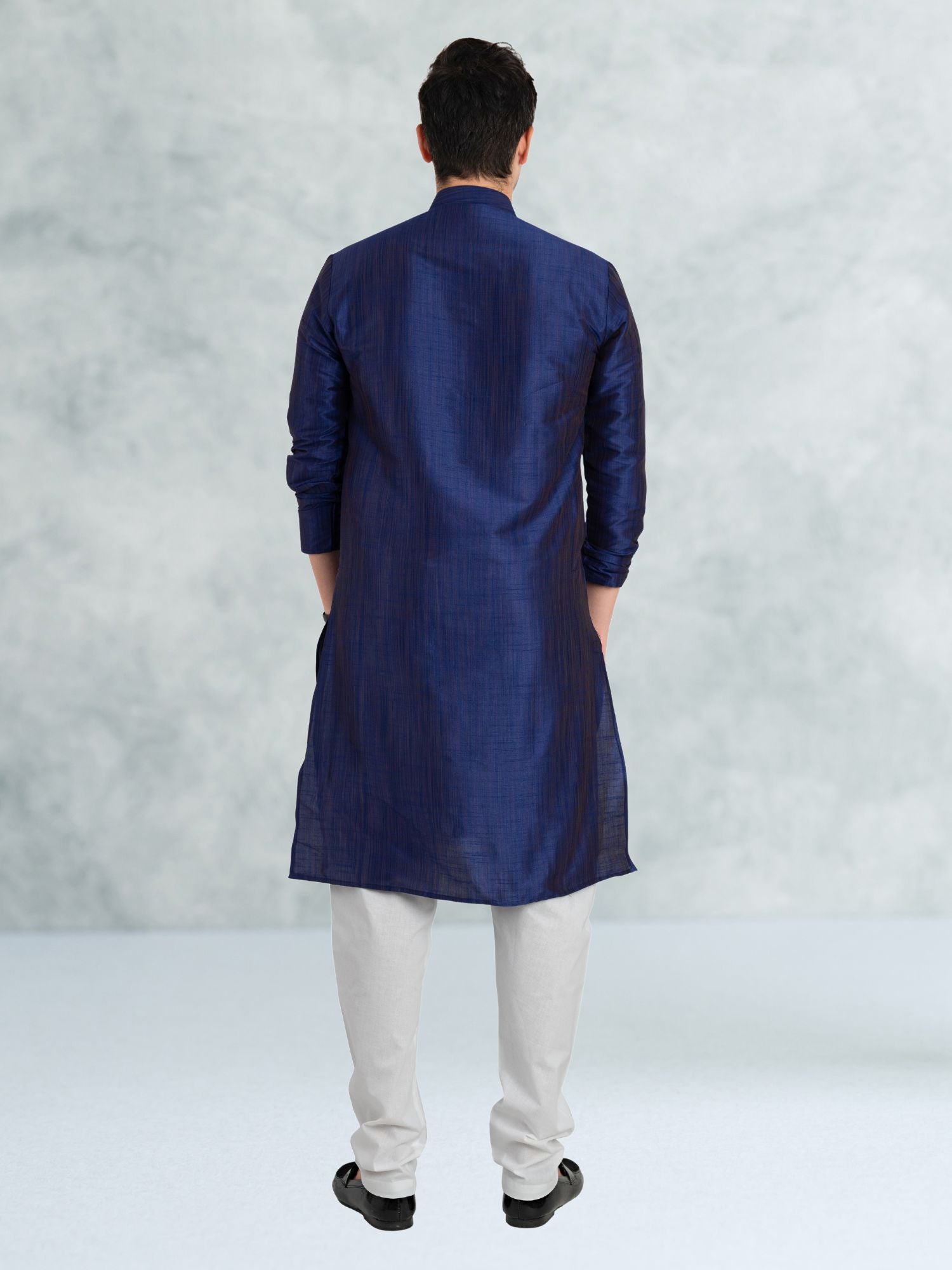 Benaras silk men's solid Kurta