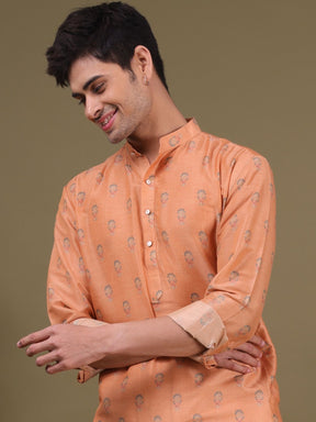 Buti Pattern Cotton Kurta