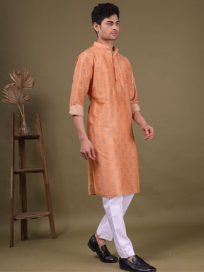 Buti Pattern Cotton Kurta