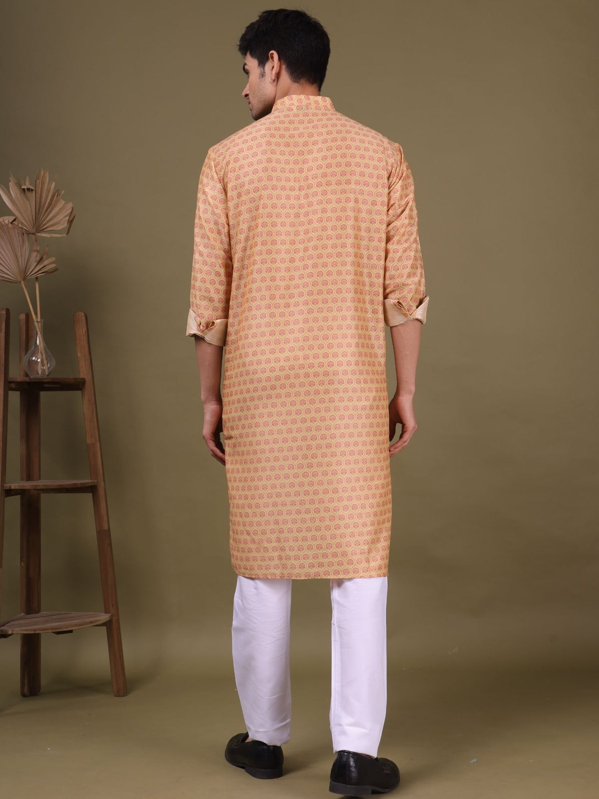 Butter Cream Pastel Cotton  Kurta